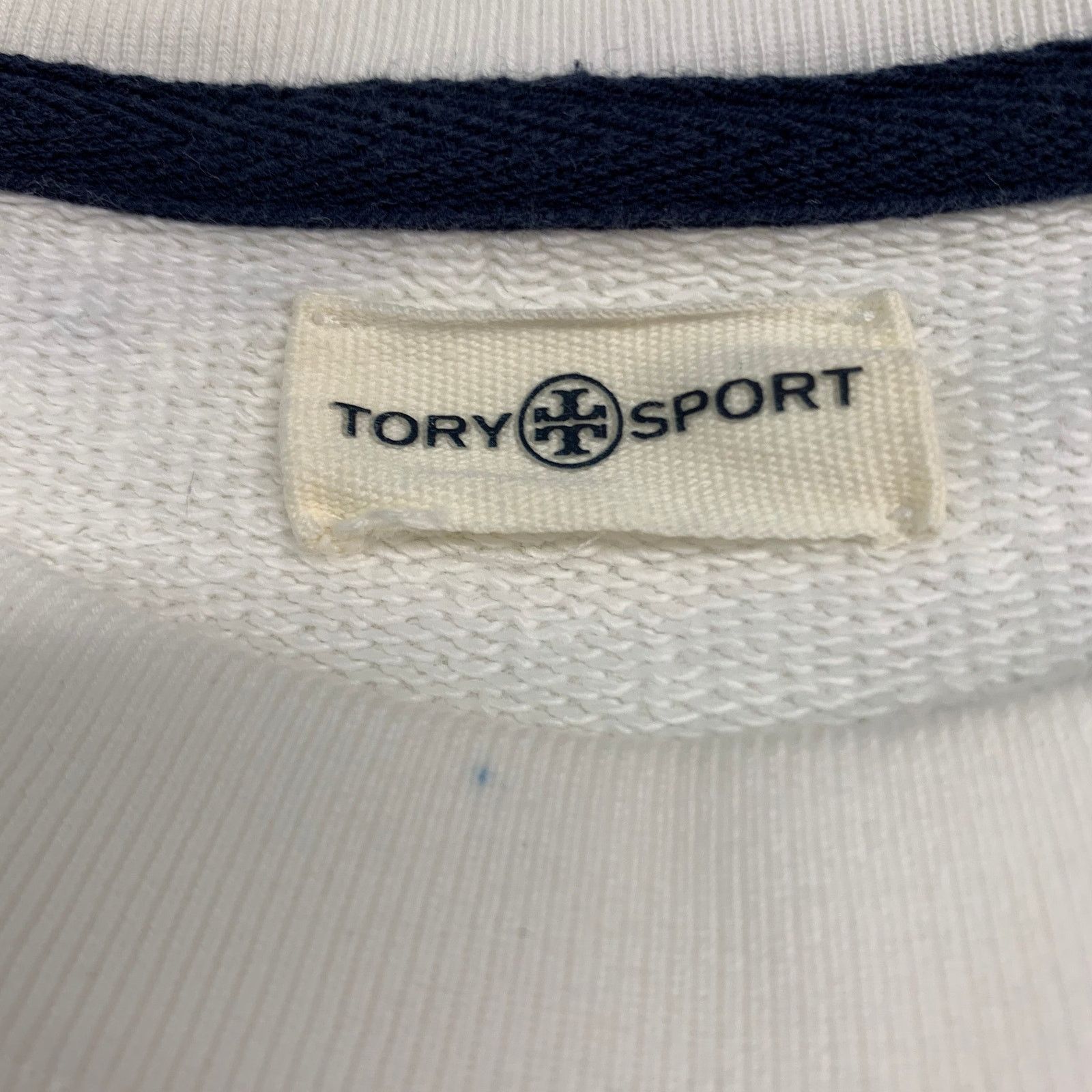 Tory Burch TORY BURCH Size S White Cotton Crew-Neck Sweatshirt Size US S / EU 44-46 / 1 - 6 Thumbnail