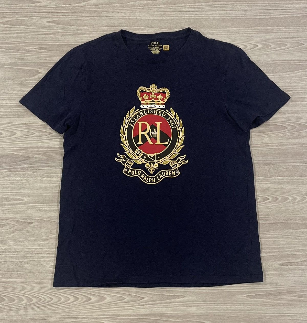 Polo Ralph Lauren Navy Crest Logo T-Shirt Men’s Size Large