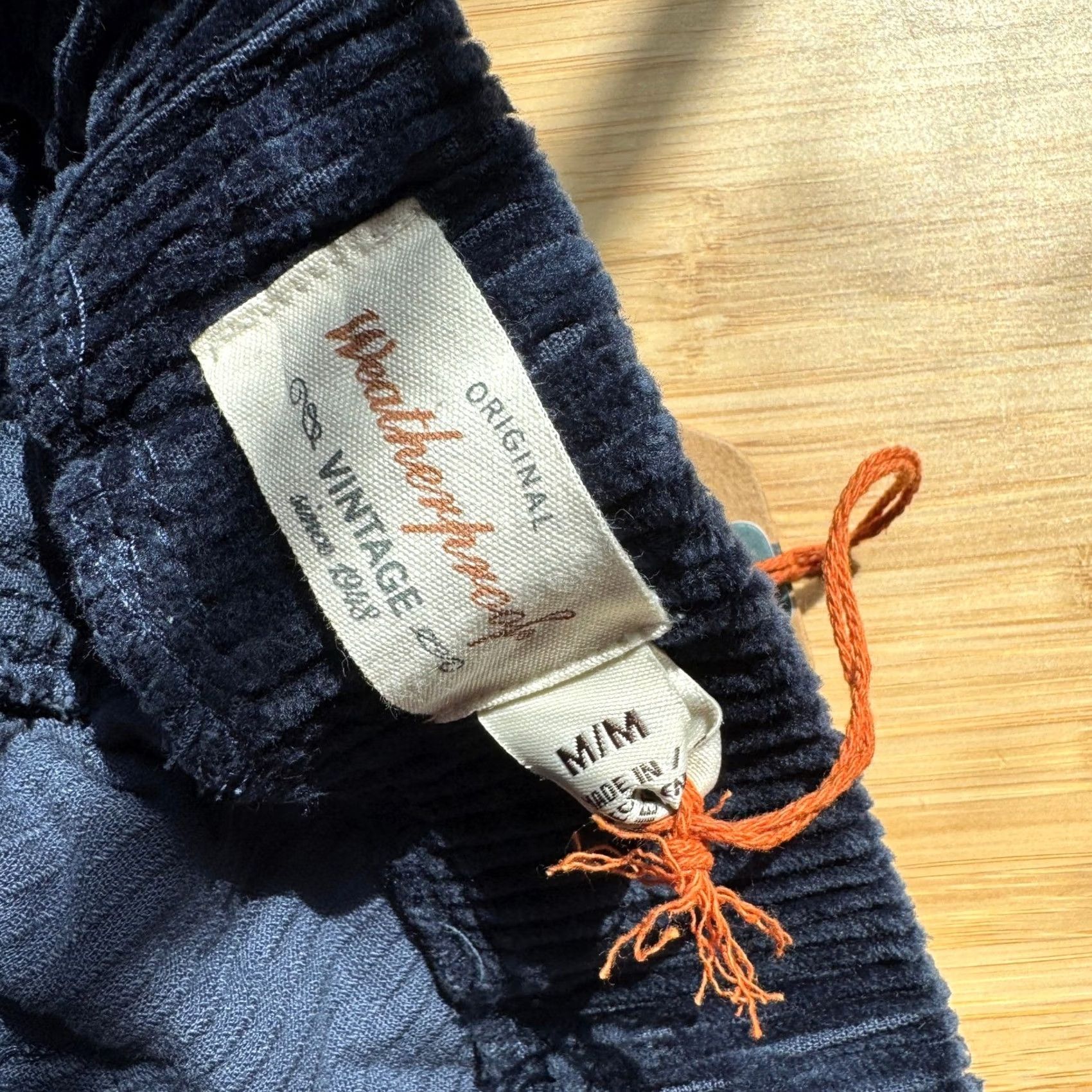 Weatherproof Weatherproof Vintage Pants Navy Blue Corduroy Drawstring Slim Straight Men M Wide? Size US 31 - 4 Thumbnail