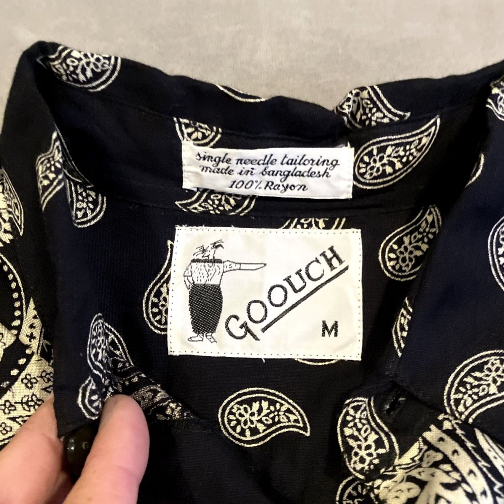 Vintage VINTAGE Gooch Shirt Medium Paisley Print Rayon Long Sleeve Button Down Size US M / EU 48-50 / 2 - 3 Thumbnail