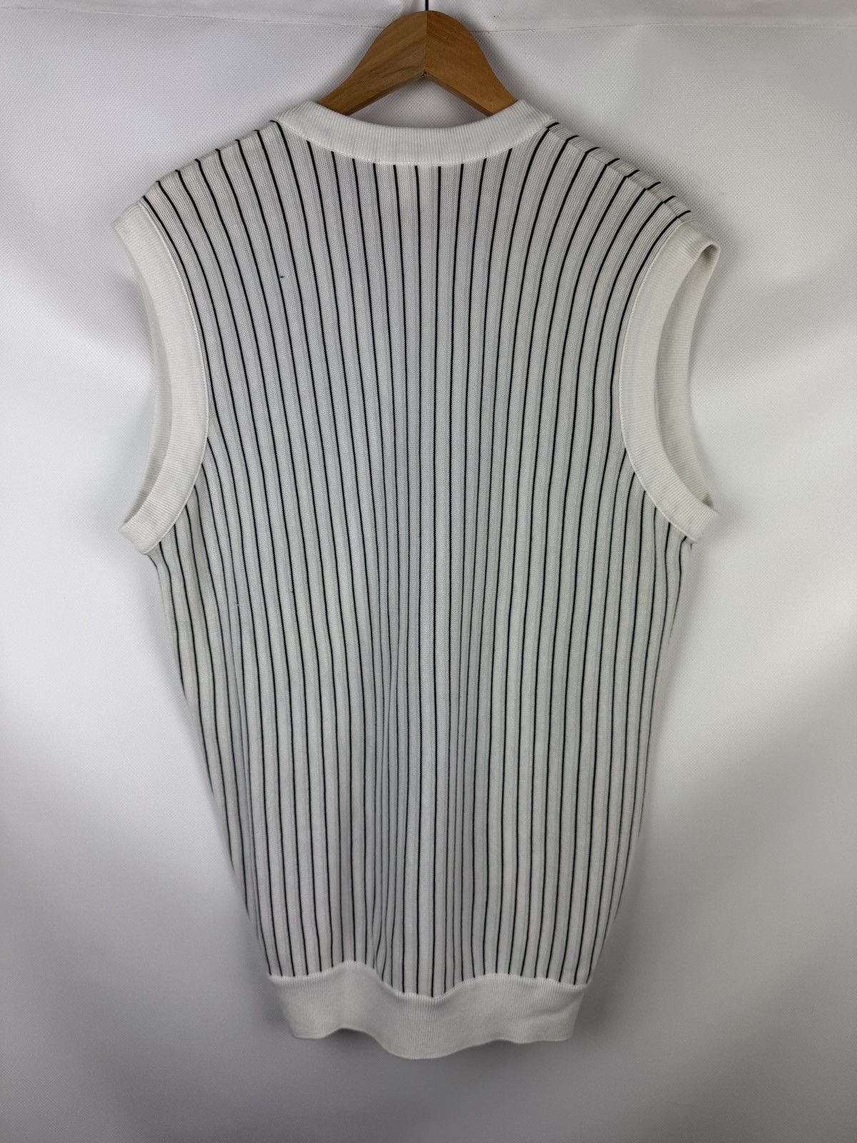 Lacoste Lacoste Limited Edition 75 Anniversary Striped Vest Sweater Size US L / EU 52-54 / 3 - 13 Thumbnail