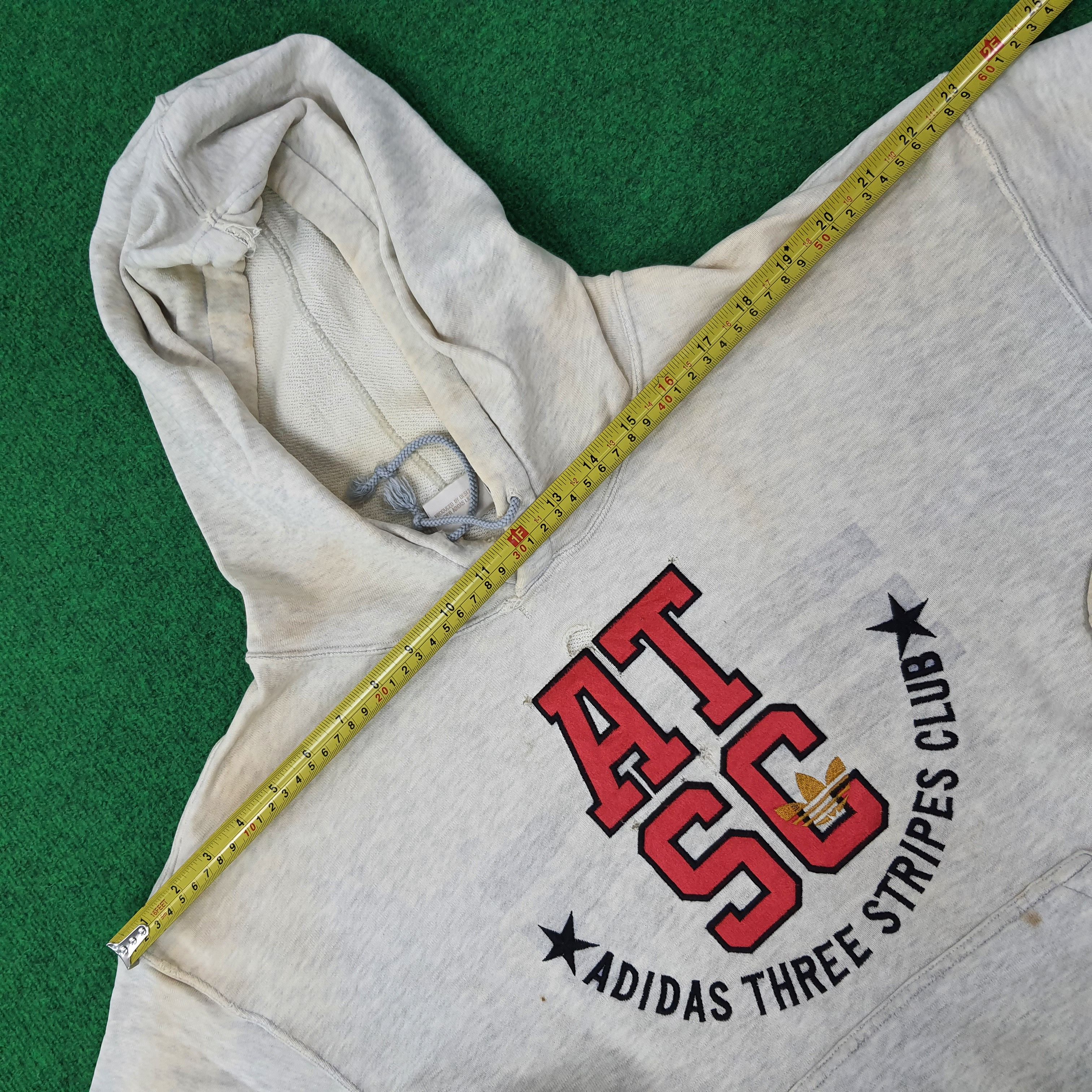 Adidas Vintage Adidas Three Stripes Club Hoodie C225N15 Size L / US 10 / IT 46 - 10 Thumbnail