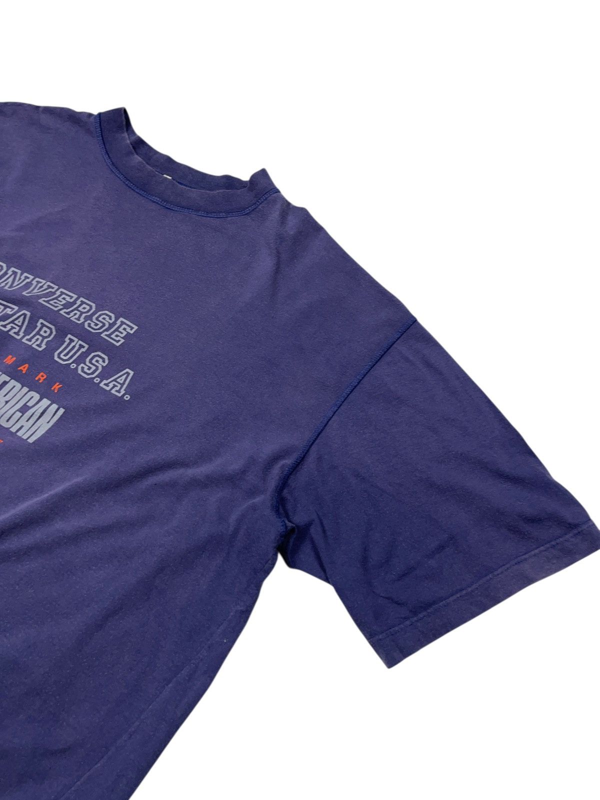 Converse × Vintage Vintage 90s Converse All Stars USA Tough People T-shirt Size US XXL / EU 58 / 5 - 4 Thumbnail