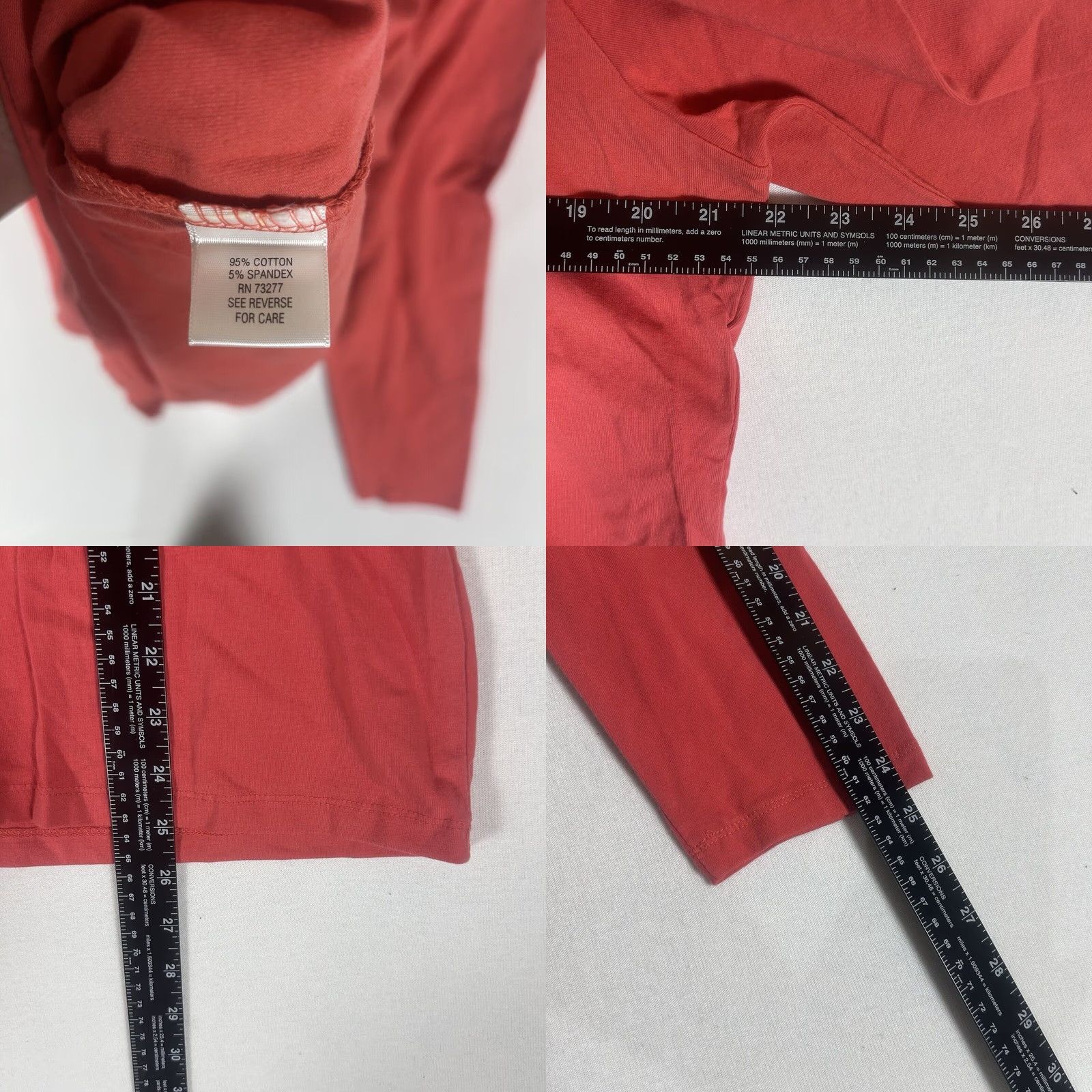 Croft & Barrow Croft & Barrow Womens XL T-Shirt Long Sleeve Solid Stretch NWT Orange Size XL / US 12-14 / IT 48-50 - 8 Thumbnail