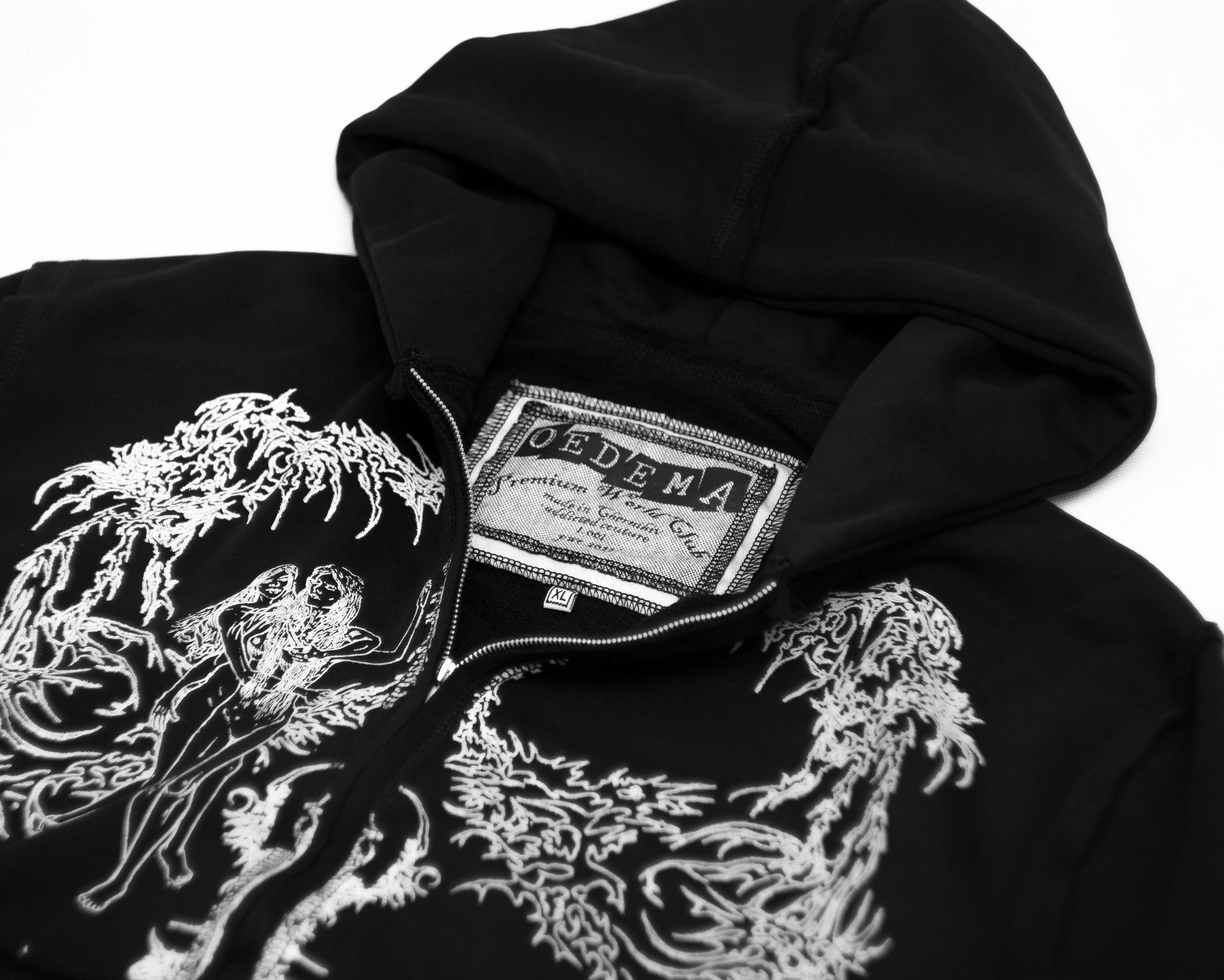 Japanese Brand oedema "nymph" black hoodie Size XL / US 12-14 / IT 48-50 - 8 Thumbnail
