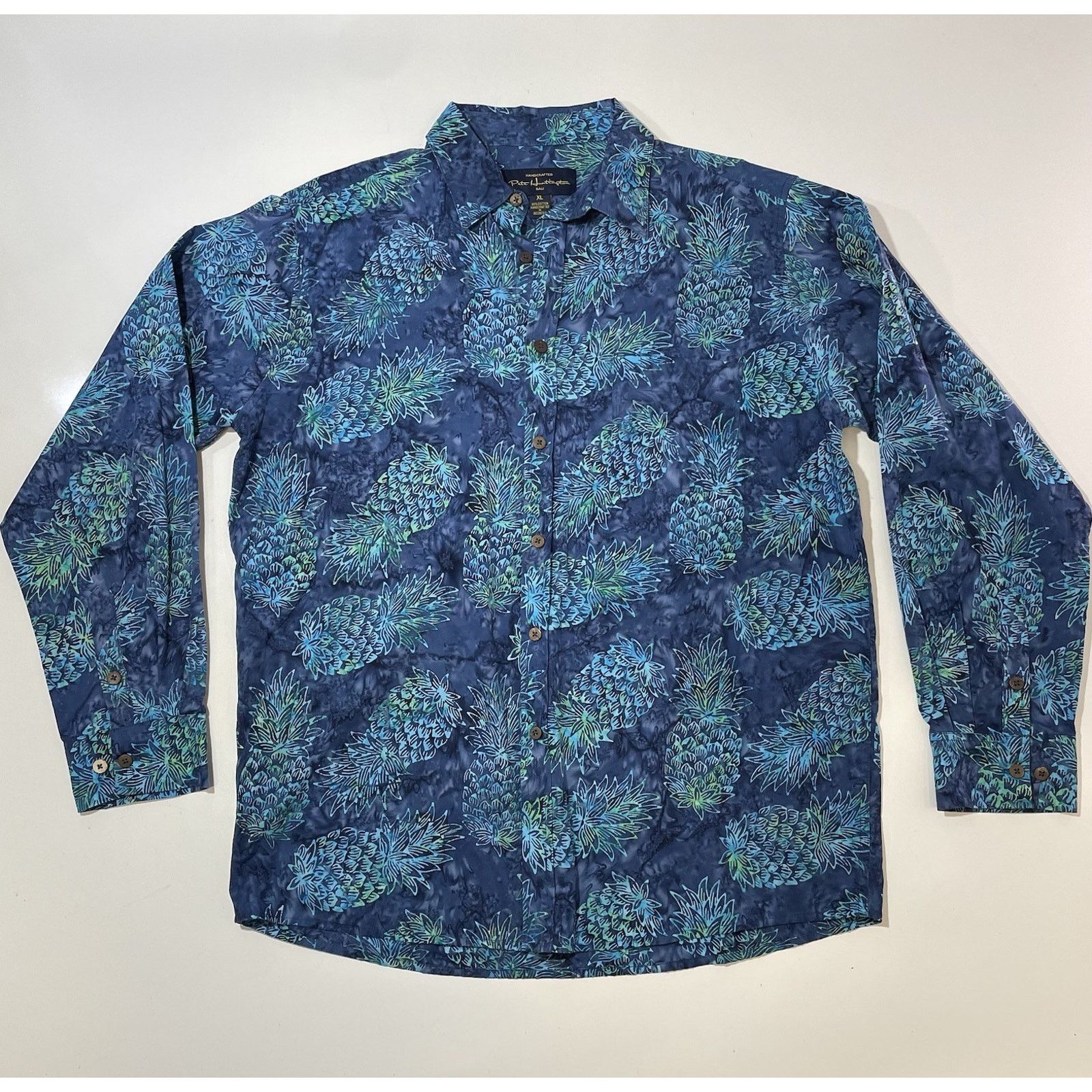 Huntington PETE HUNTINGTON Shirt Men's Size XL Hawaiian Hand Dyed Size US XL / EU 56 / 4 - 1 Thumbnail