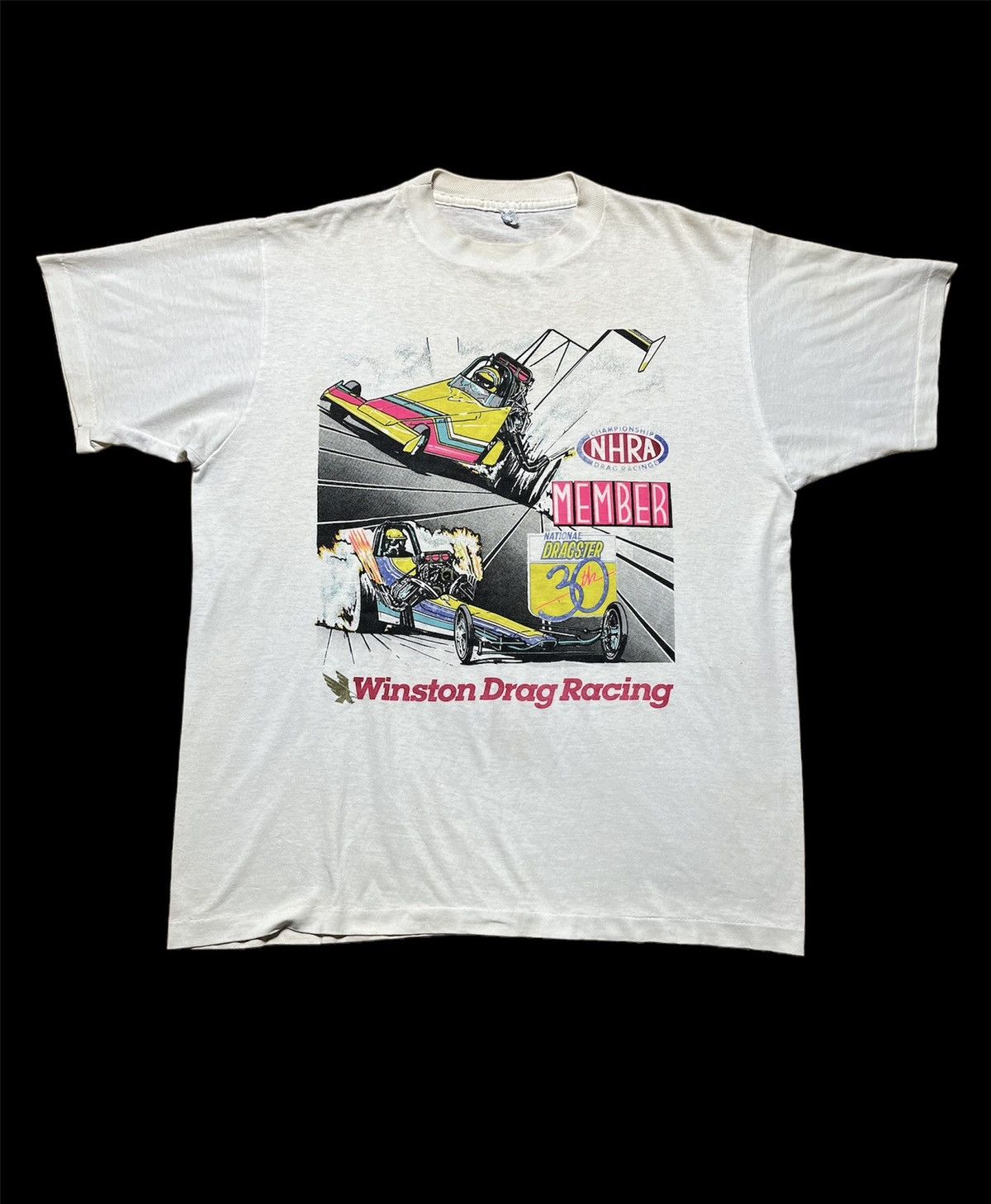 🔥Rare Vintage Winston Drag Racing Big Logo 90s USA