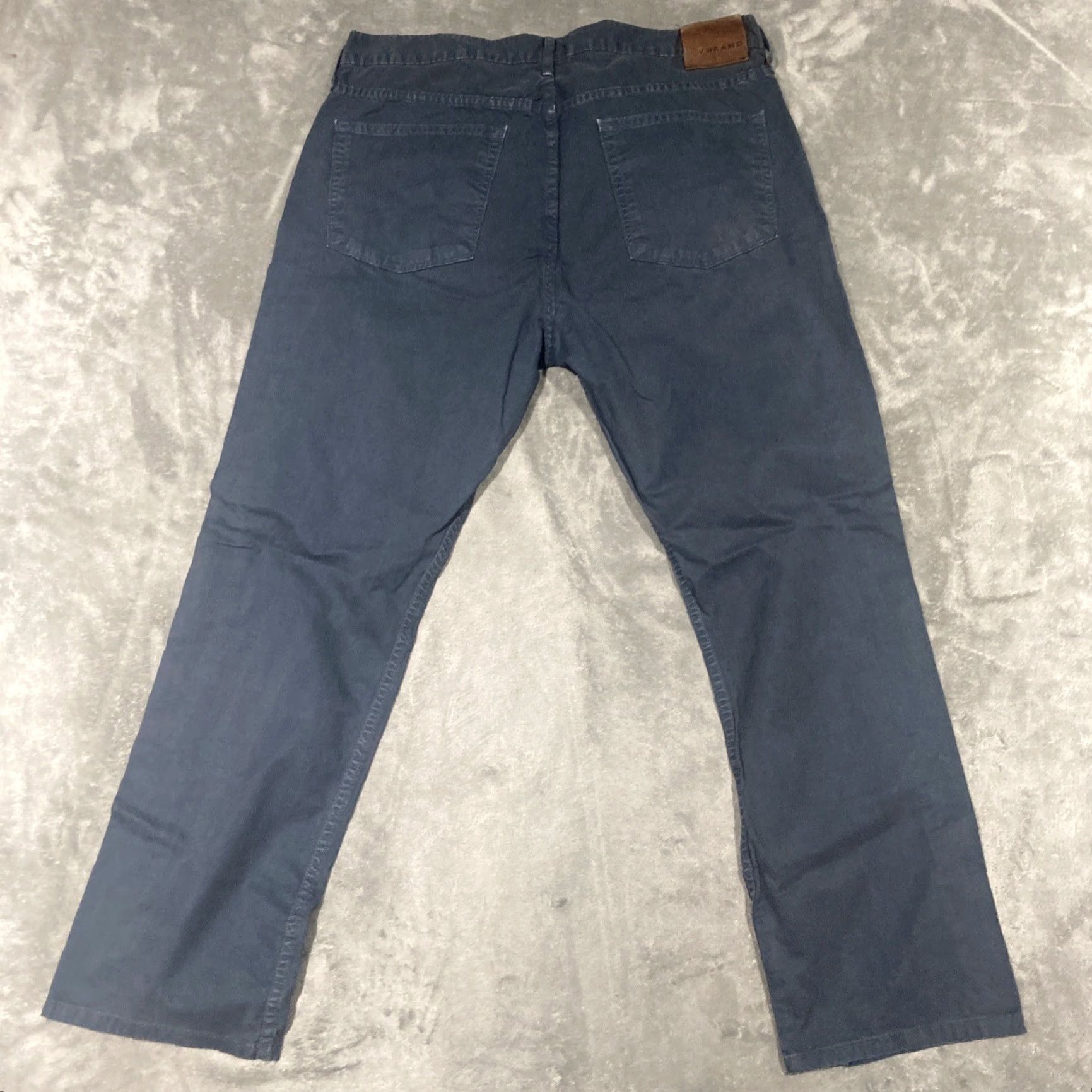 J Brand J. BRAND Pants Slim Straight KANE 36x30 Men Blue Casual Mid-Rise Cotton Blend Slimming Ankle Flat Front Regular Urban? Size US 36 / EU 52 - 4 Thumbnail