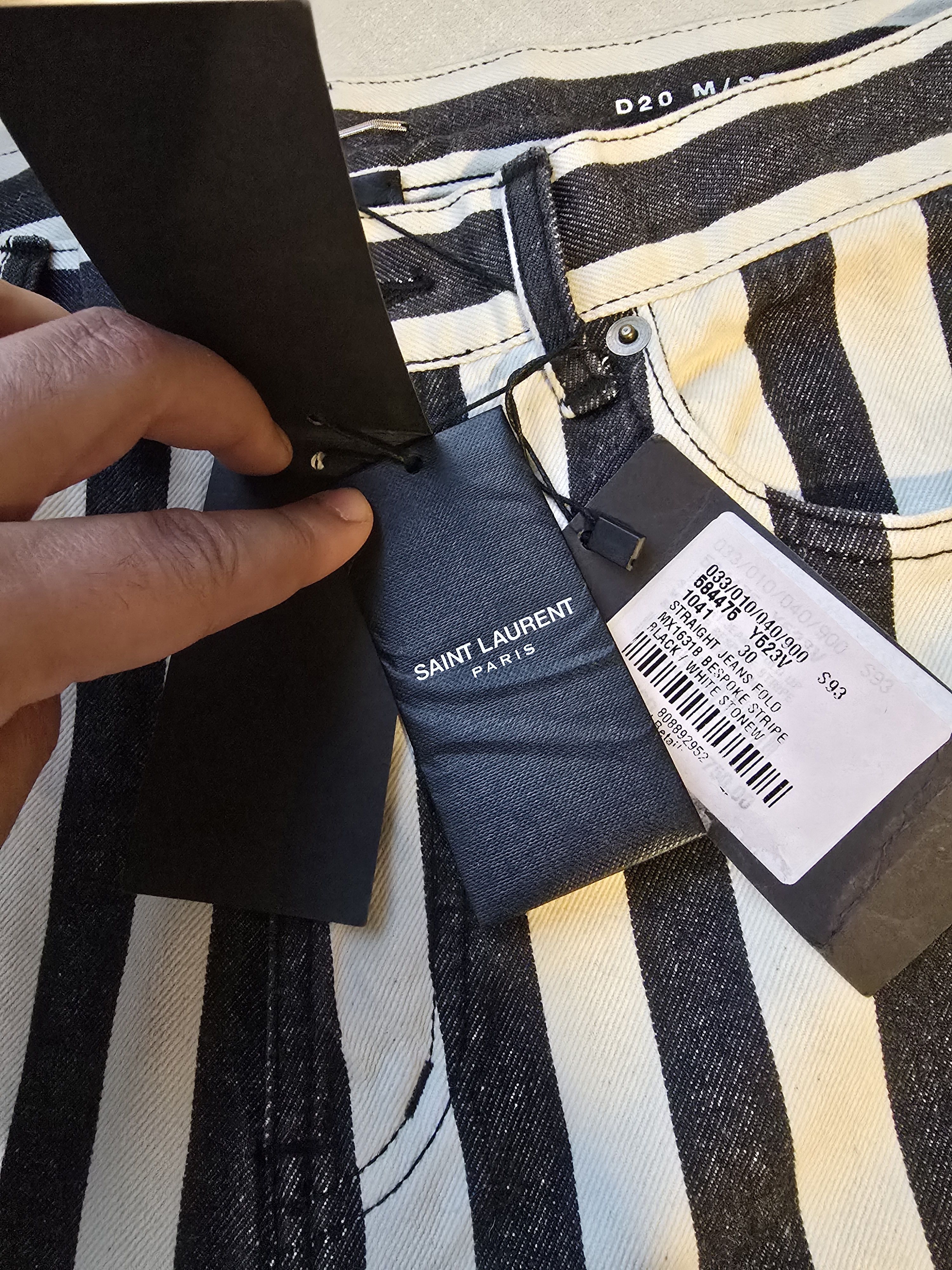Saint Laurent Paris Saint Laurent striped prison pants brand new Size US 30 / EU 46 - 8 Thumbnail