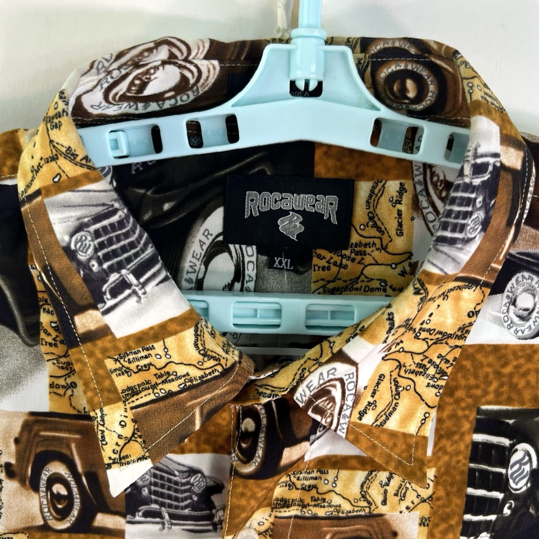 Rocawear VTG Rocawear Y2K Cars Graphic Button-Up Shirt Mens Size 2XL Size US XXL / EU 58 / 5 - 4 Thumbnail