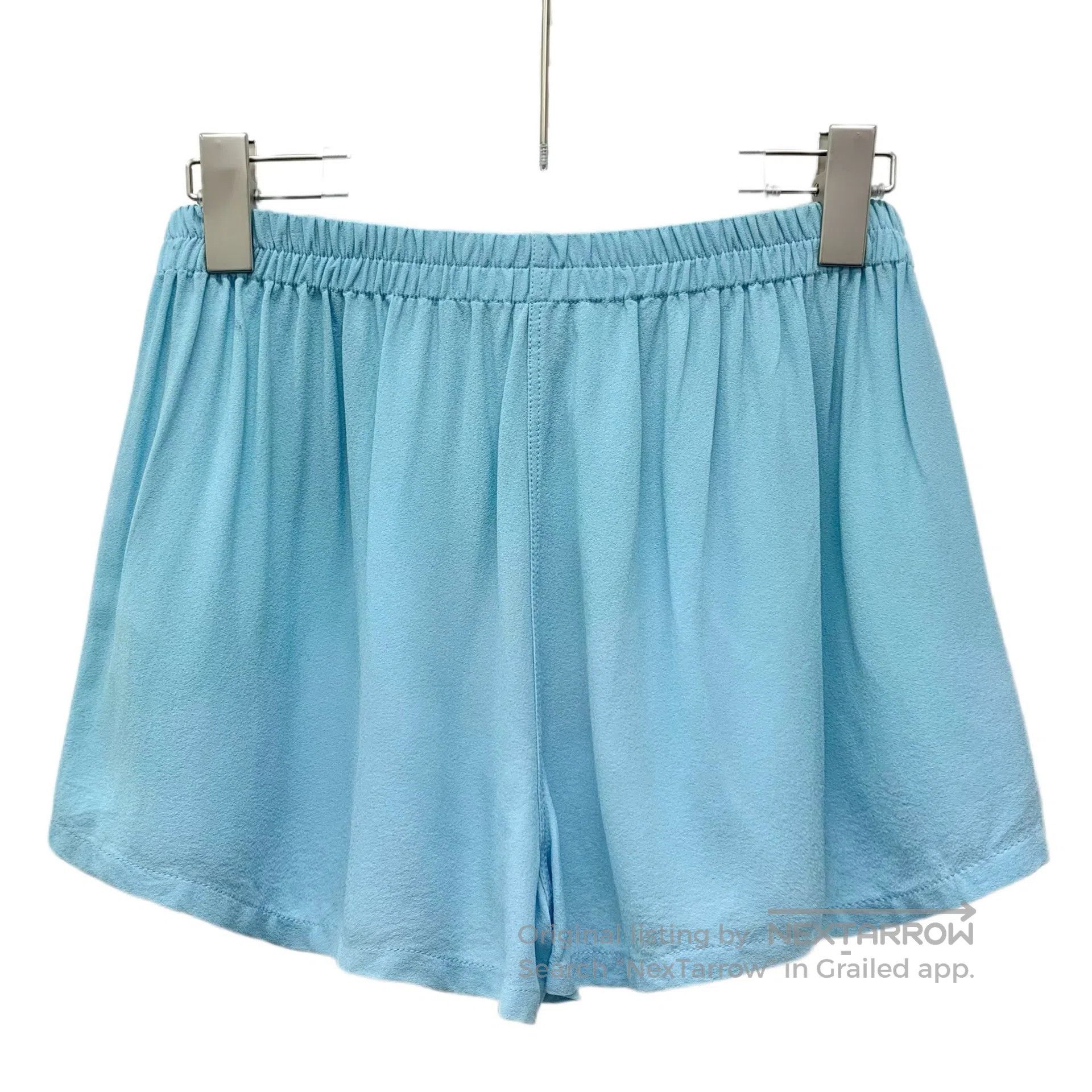 Louis Vuitton Louis Vuitton Blue Logo Leather Label Elastic Waist Casual Size 35" - 2 Thumbnail