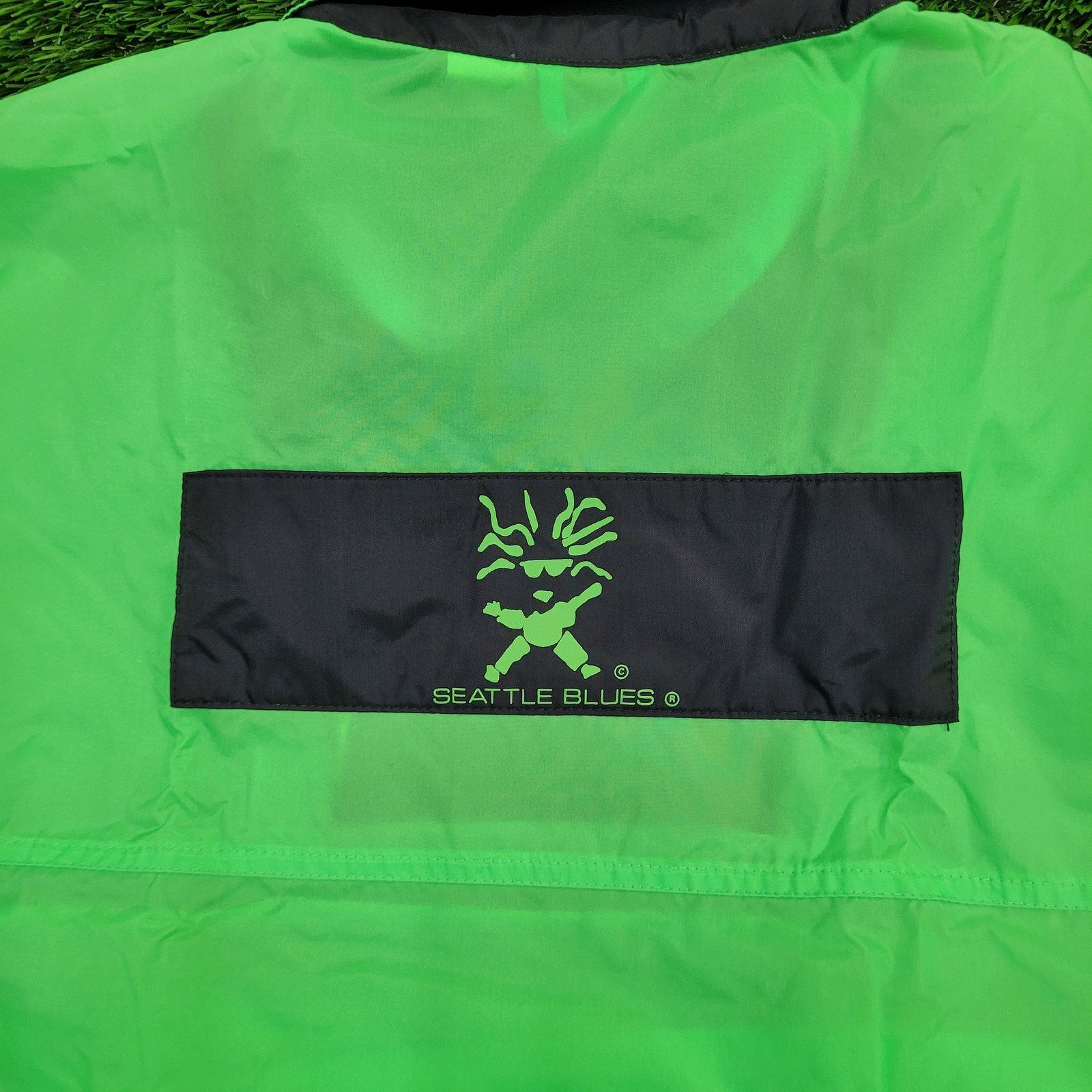 Vintage VTG 90s Seattle-Blues Anorak Windbreaker M Neon Green Baggy Size US M / EU 48-50 / 2 - 7 Thumbnail
