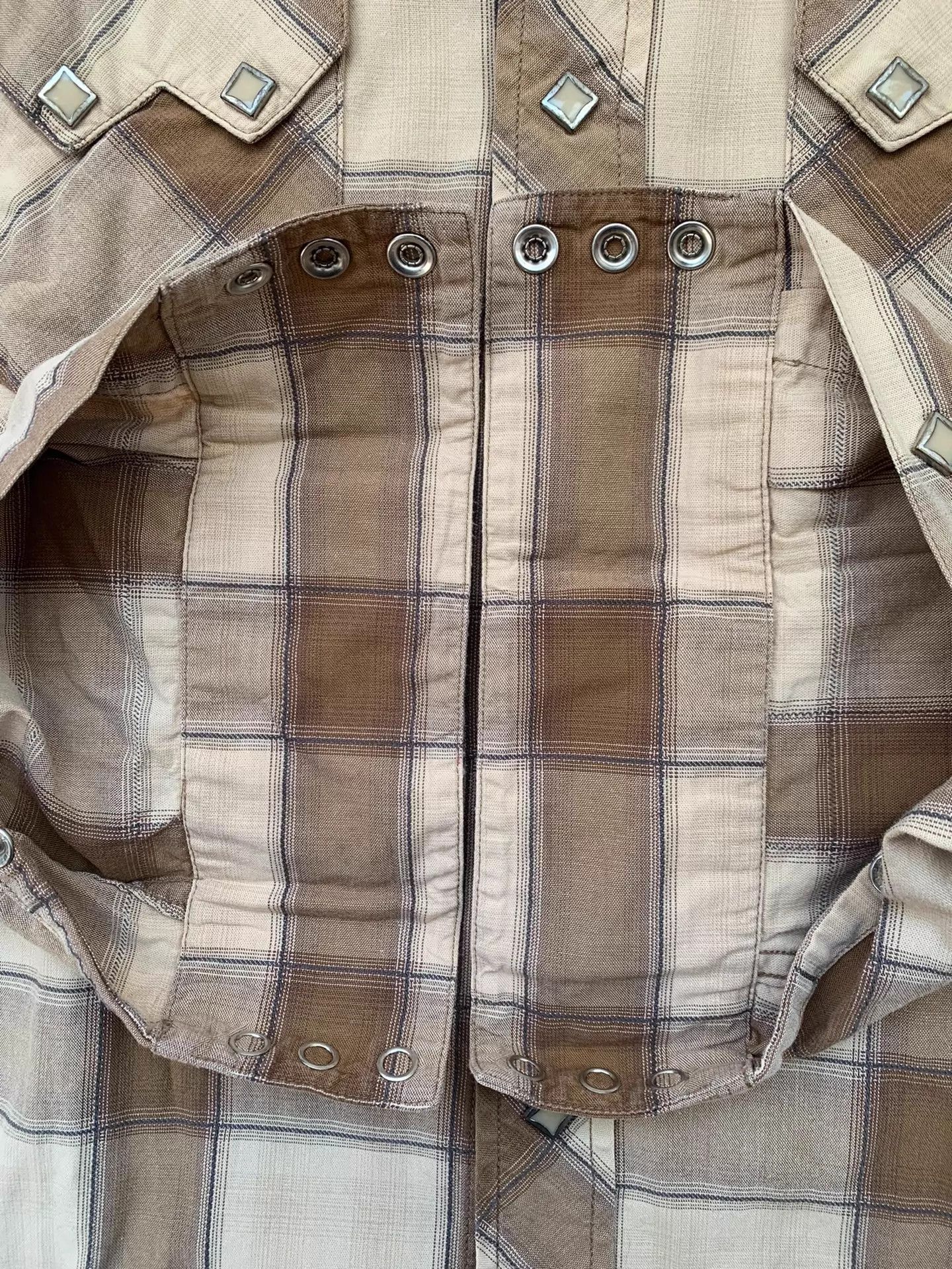 RRL Ralph Lauren RRL Old Plaid Western Shirt S Diamond Gem Buttons Sri Lanka Size US S / EU 44-46 / 1 - 4 Thumbnail