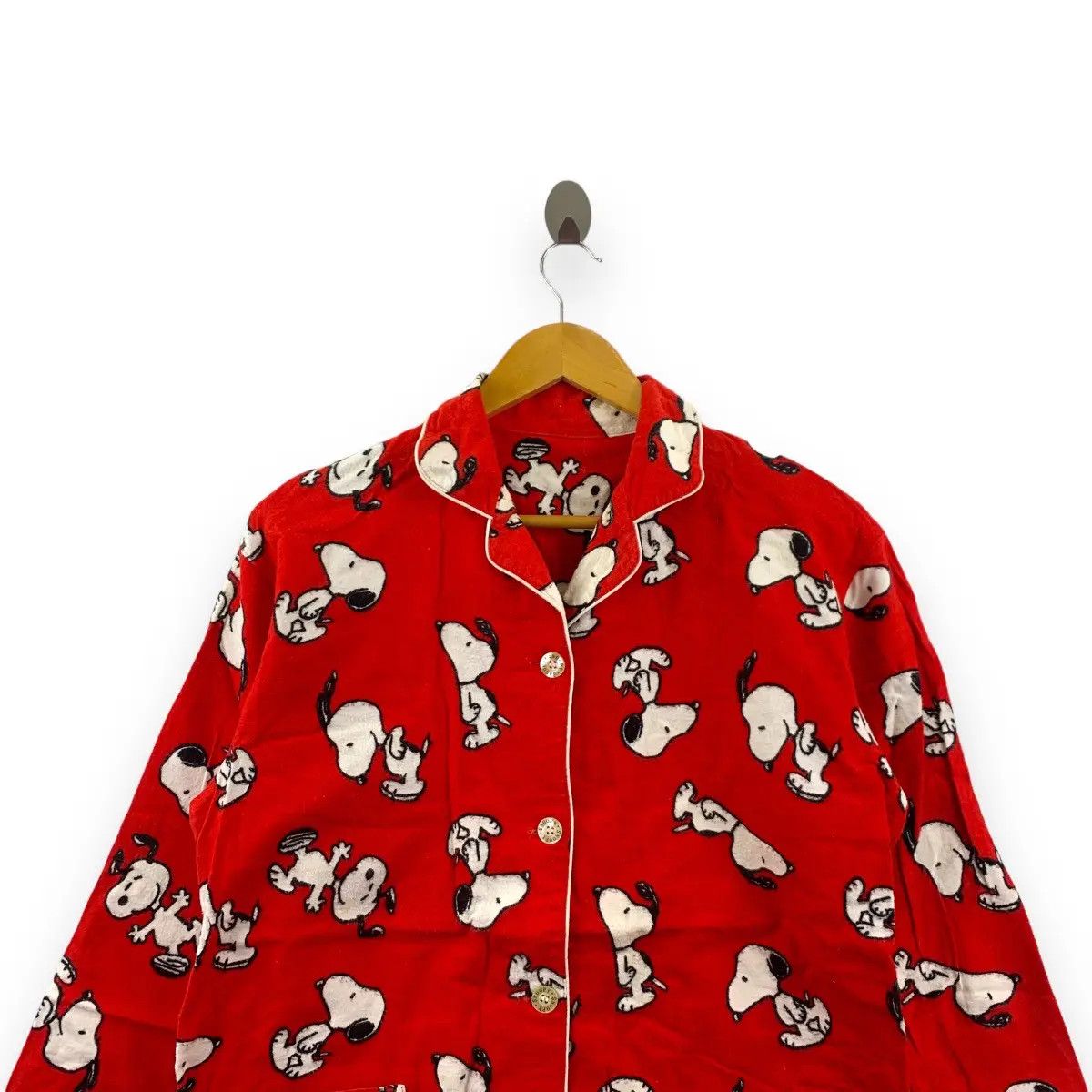 Vintage Vintage SNOOPY PEANUTS CARTOON AOP Cardigan Size M / US 6-8 / IT 42-44 - 4 Thumbnail