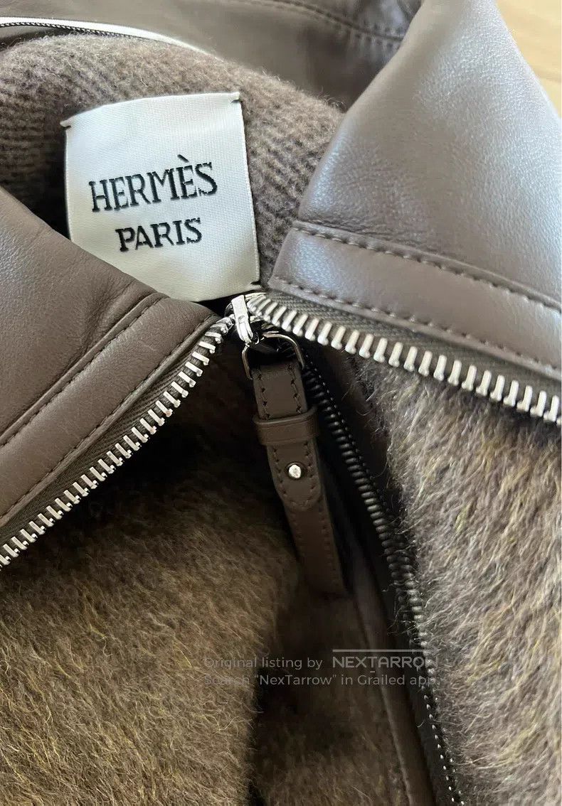 Hermes Hermes Dark green cashmere wool coat Size XXS / US 00 / IT 34 - 7 Thumbnail