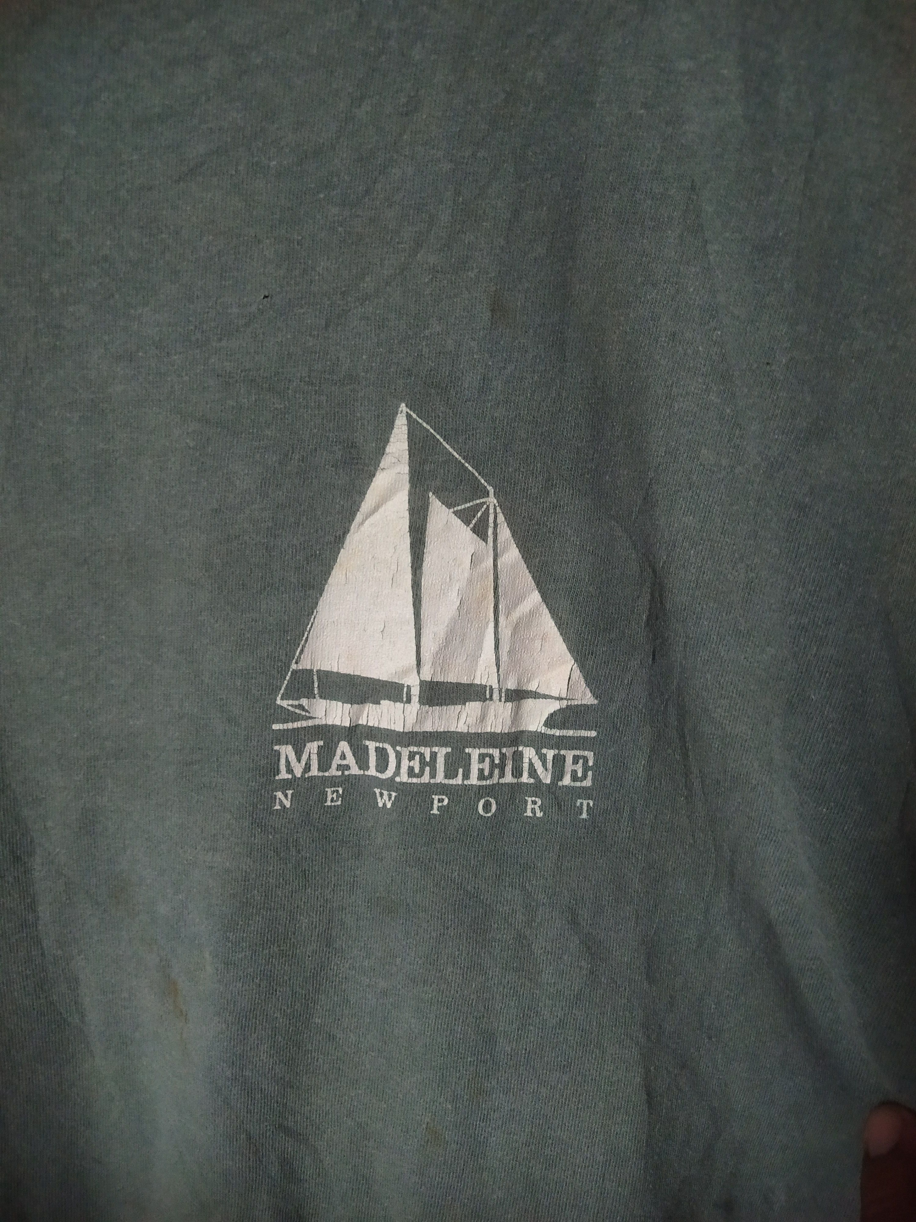 Anvil Madeleine New Port vintage 90's Tshirt Size US L / EU 52-54 / 3 - 3 Thumbnail