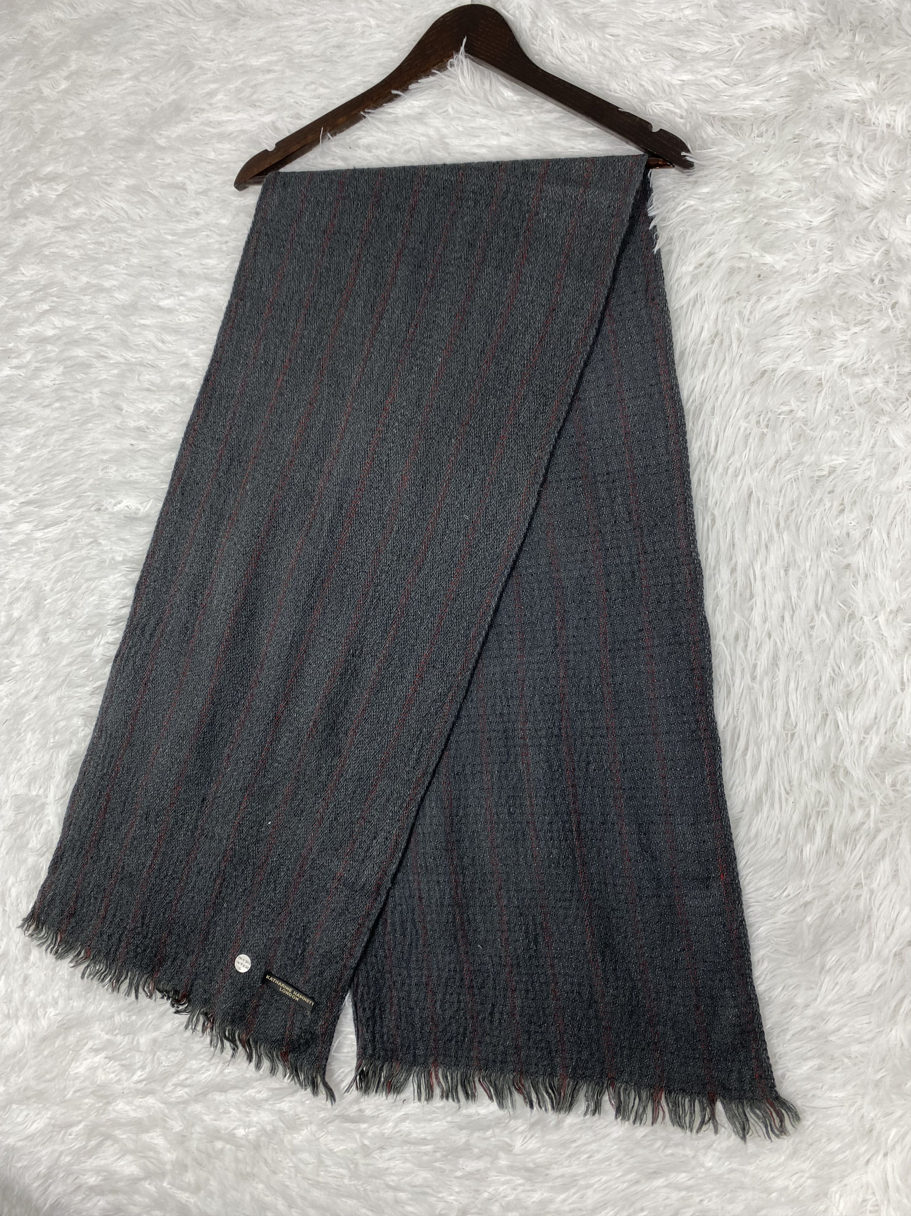 Katharine Hamnett London × Vintage Vintage Katharine Hamnett Scarf / Muffler Neckwear PM0202 Size ONE SIZE - 3 Thumbnail