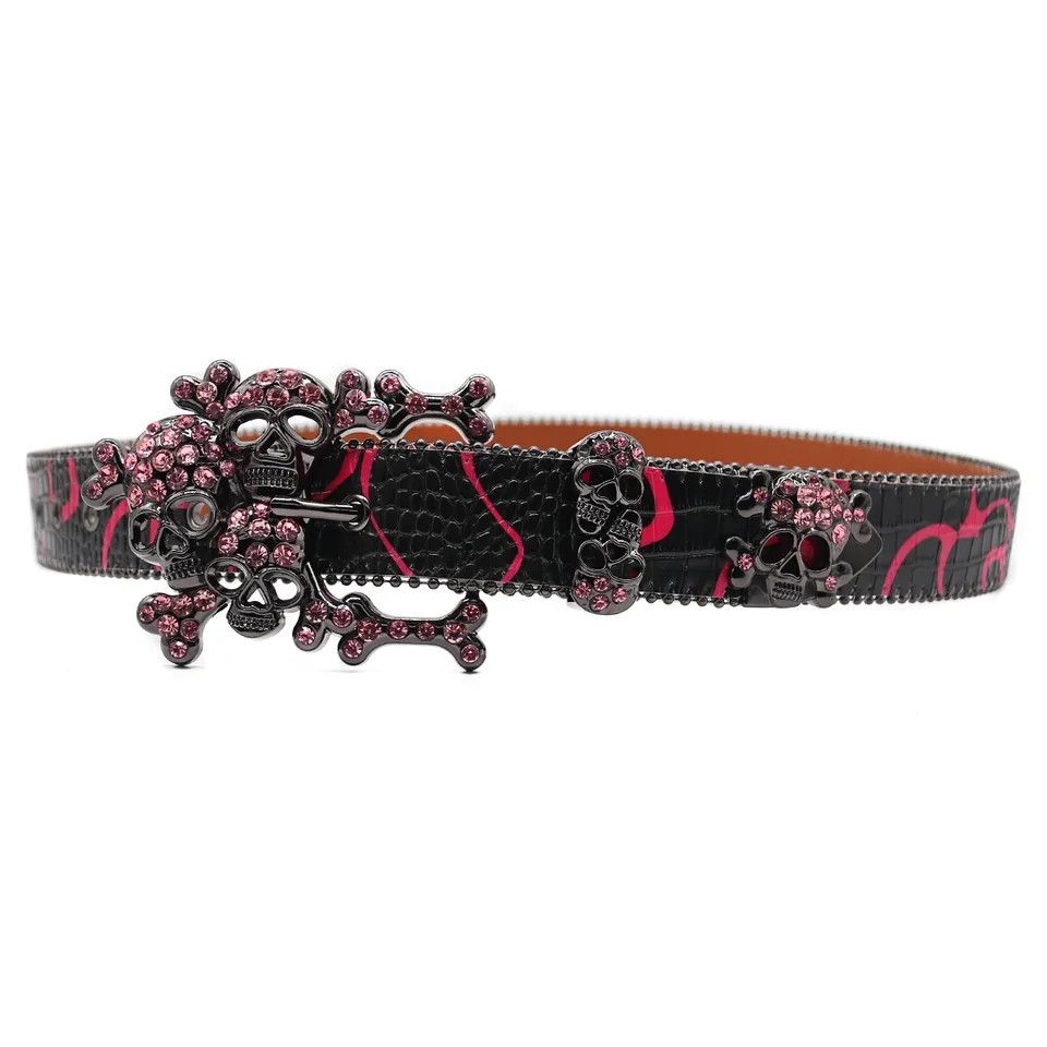 Japanese Brand Red skull belt Size ONE SIZE - 2 Thumbnail