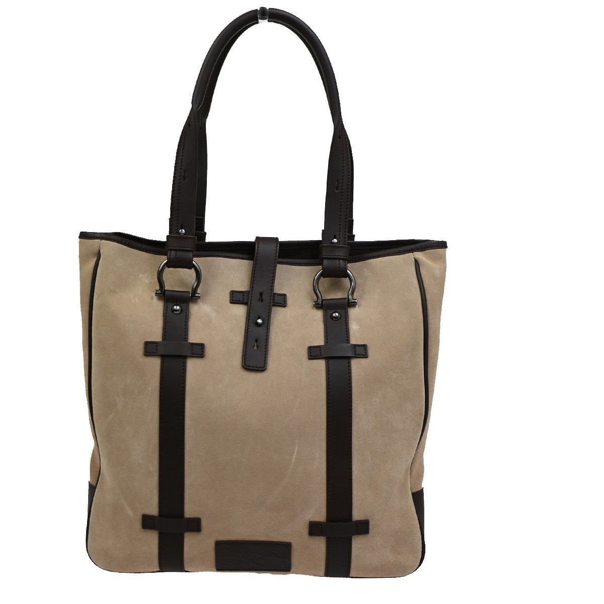 Salvatore Ferragamo Salvatore Ferragamo Gancini Tote Suede Size ONE SIZE - 1 Thumbnail