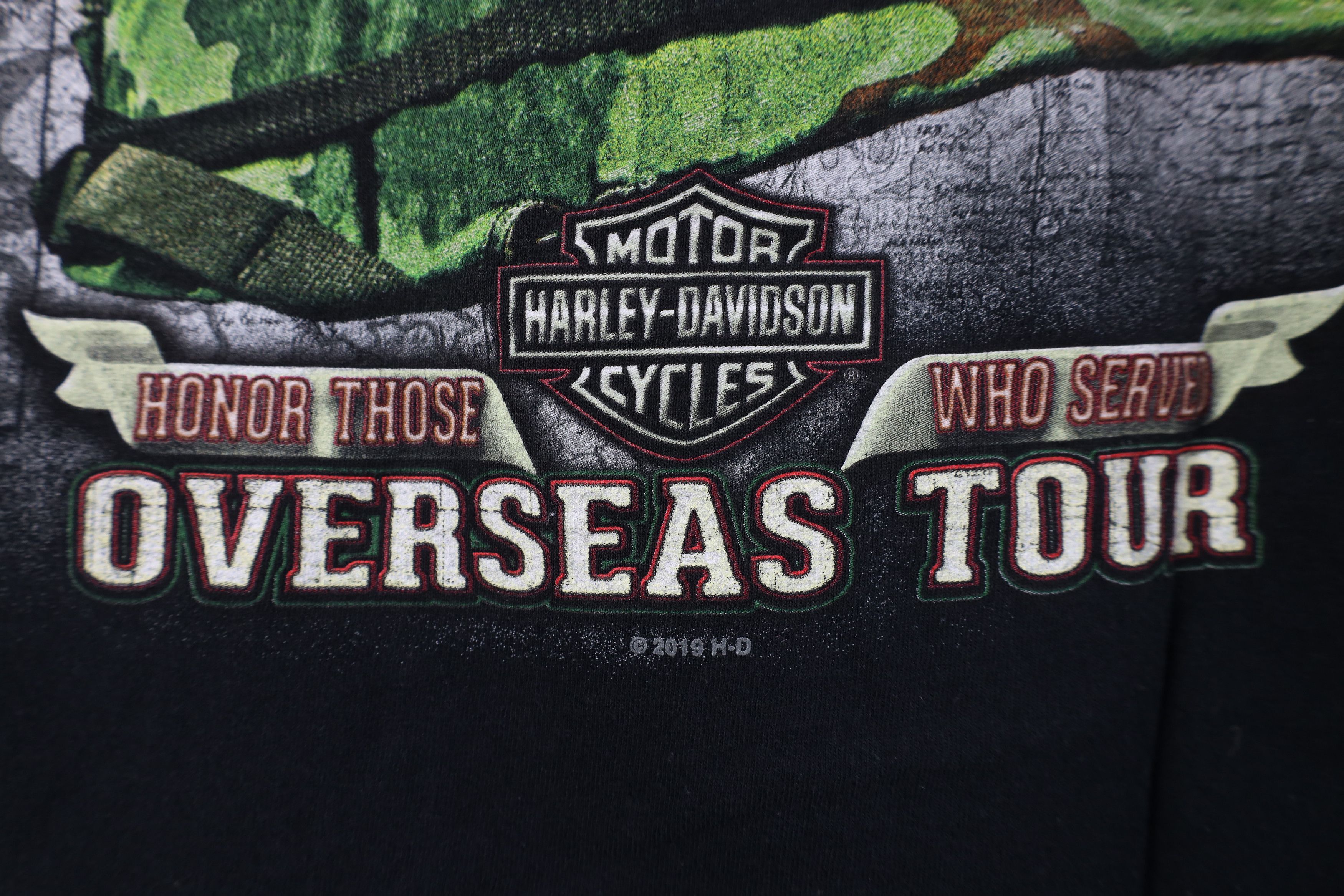 Harley Davidson Vintage Y2K Harley Davidson War Long Sleeve T-Shirt Black Size US L / EU 52-54 / 3 - 14 Thumbnail