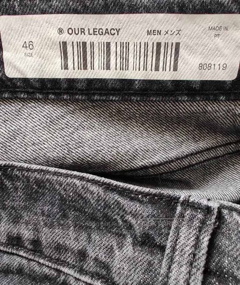 Our Legacy Our Legacy Black Washed Loose Denim Jeans Size US 30 / EU 46 - 8 Thumbnail