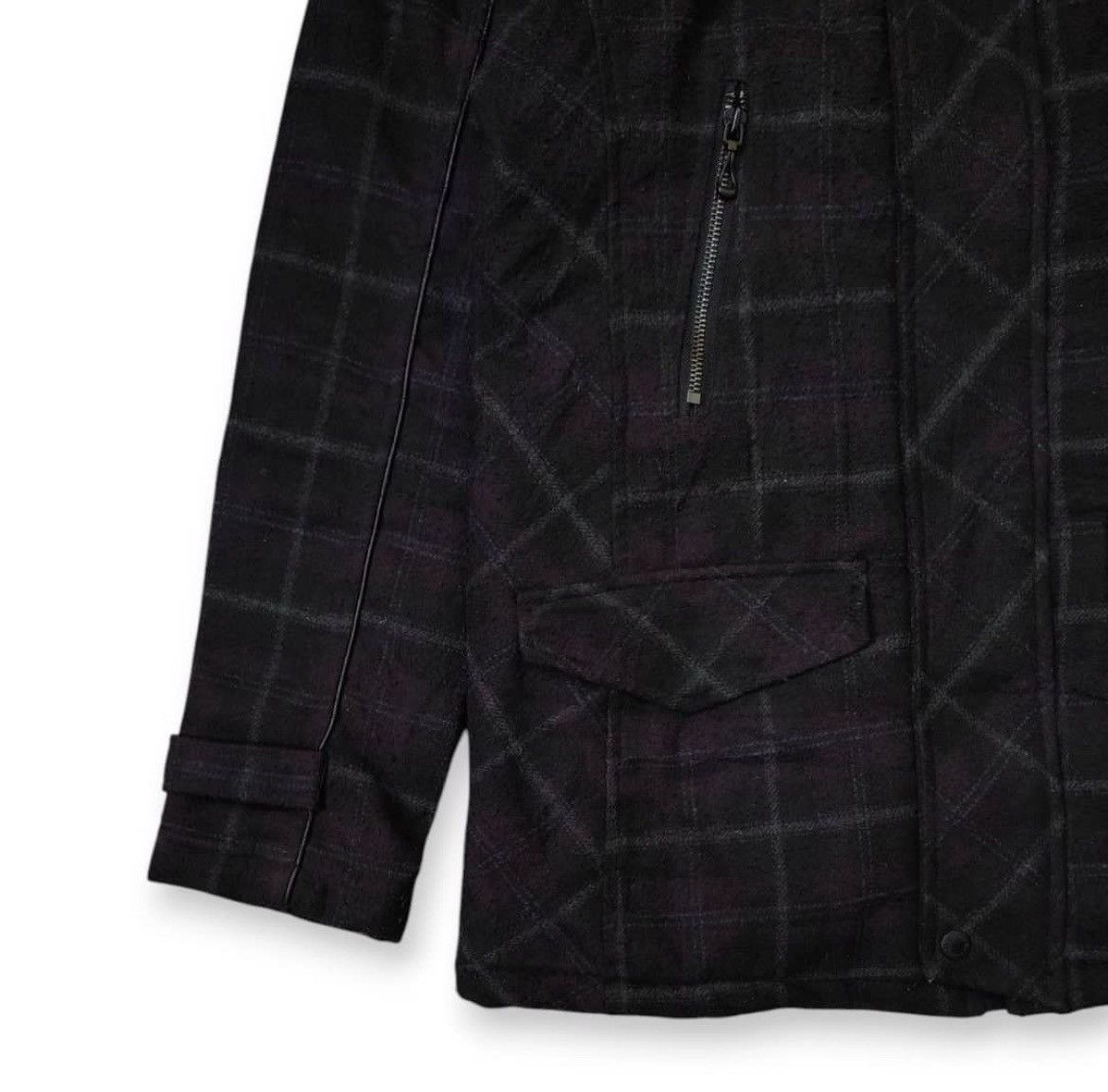 In The Attic In The Attic Plaid Fur Jacket Size US M / EU 48-50 / 2 - 4 Thumbnail