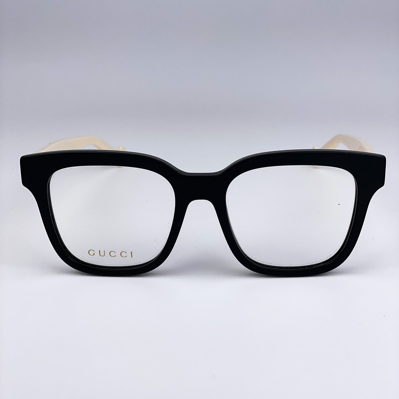 Gucci NEW Gucci GG0958O 005 Black White Square Unisex Eyeglasses Size ONE SIZE - 4 Thumbnail
