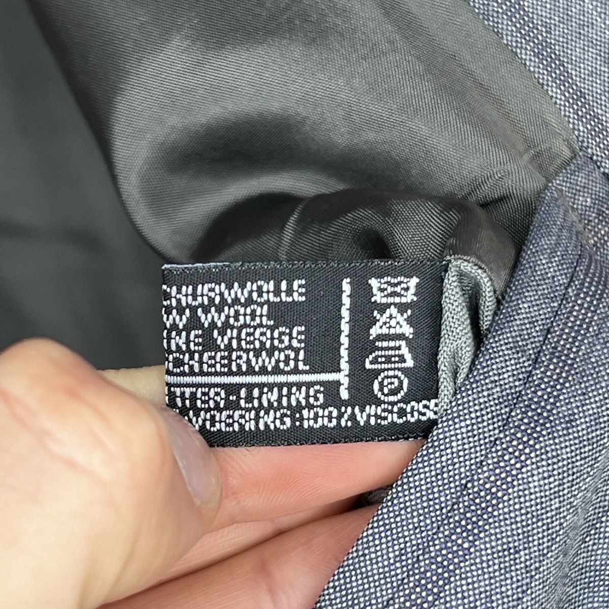 Hugo Boss × Vintage Vintage Hugo Boss Wool Blazer Jacket Double Breasted Luxury Size 40R - 9 Thumbnail