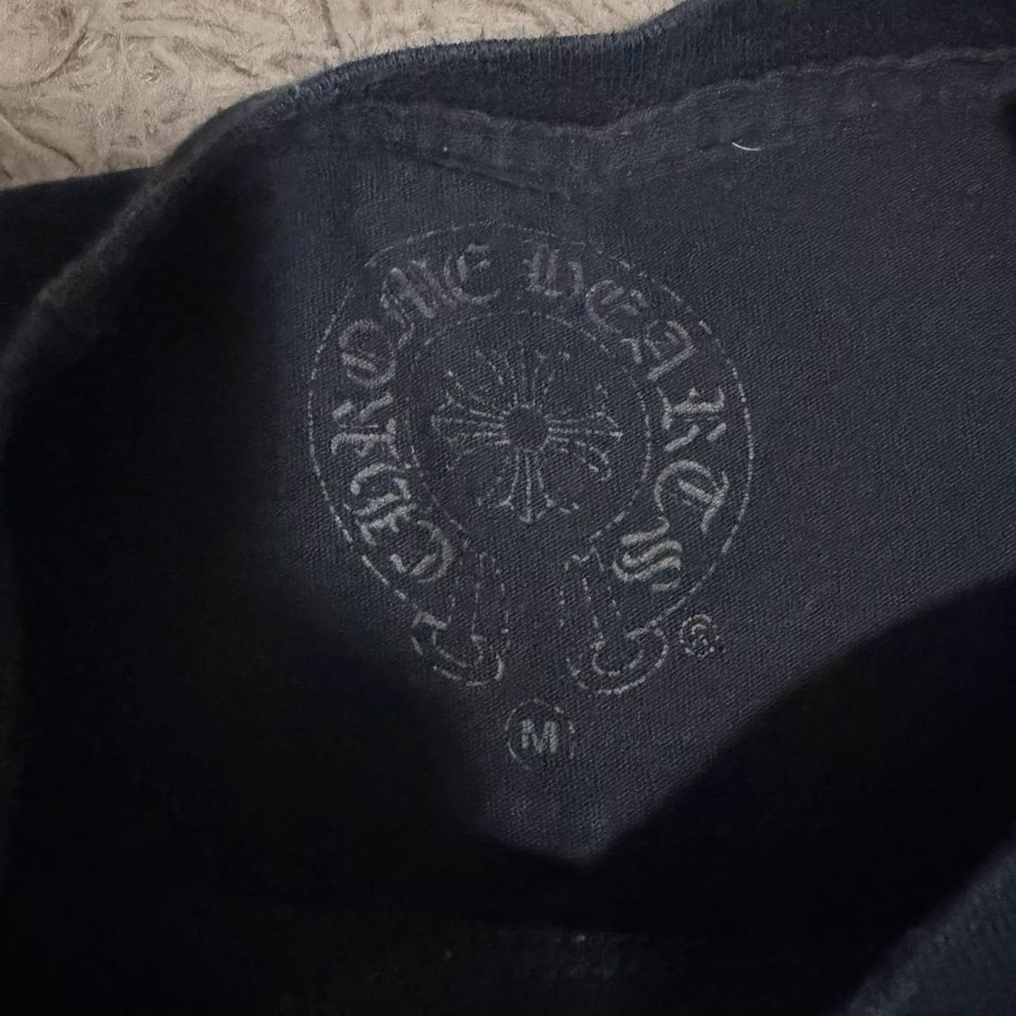 Chrome Hearts Chrome Hearts Black Scroll SS T-Shirt USA Red Lettering Size US M / EU 48-50 / 2 - 3 Thumbnail