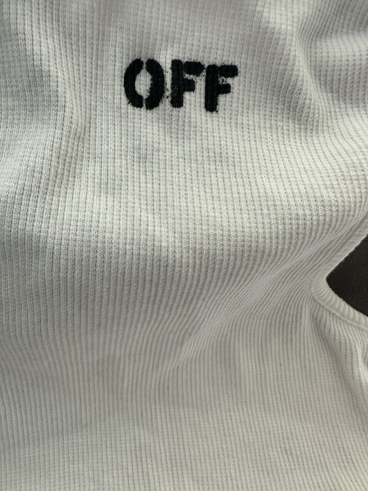 Off-White Off white Crop Tank Top Size S / US 4 / IT 40 - 3 Thumbnail