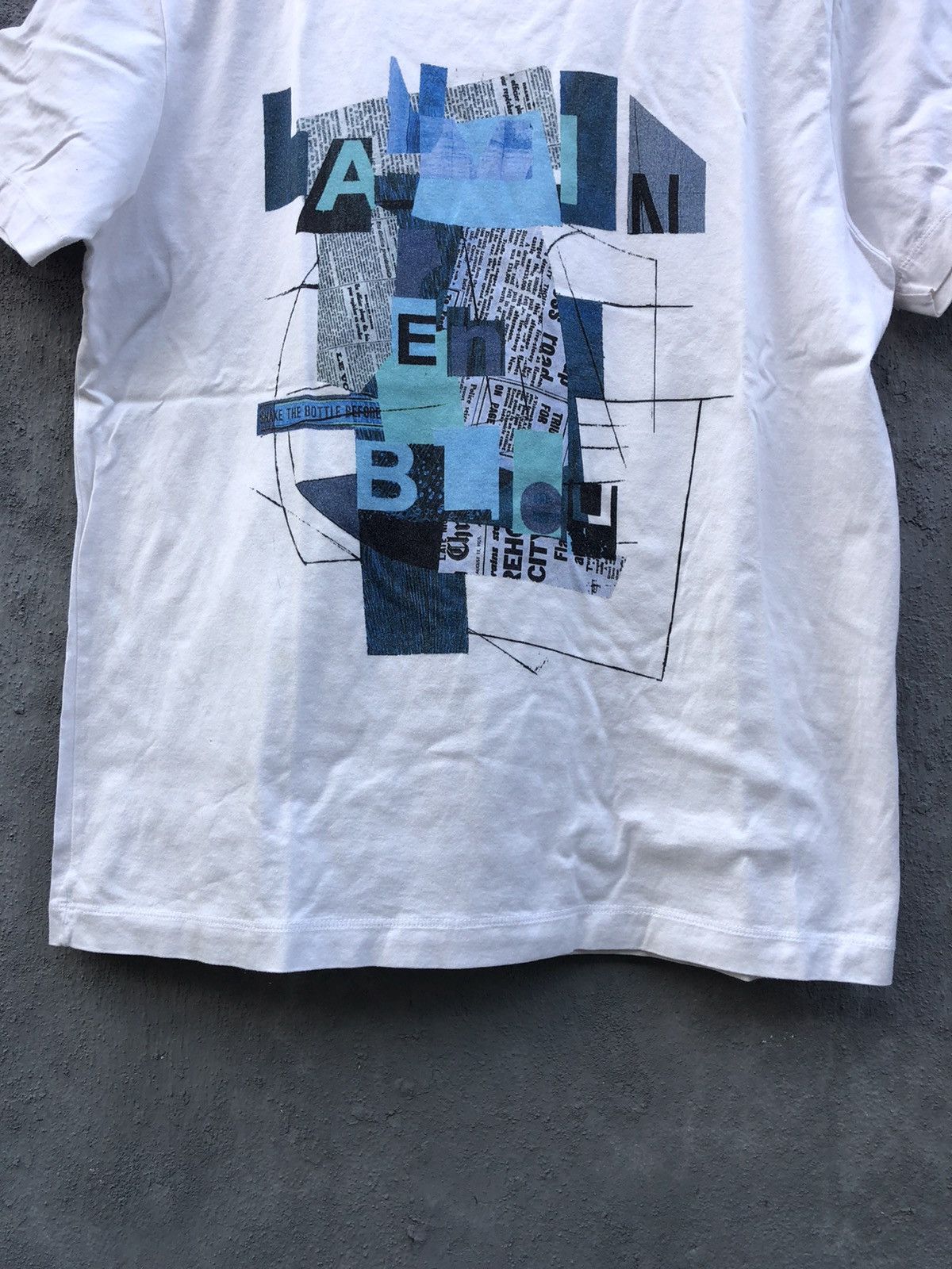 Lanvin Lanvin Abstrac News Paper Logo Tee Size US M / EU 48-50 / 2 - 5 Thumbnail