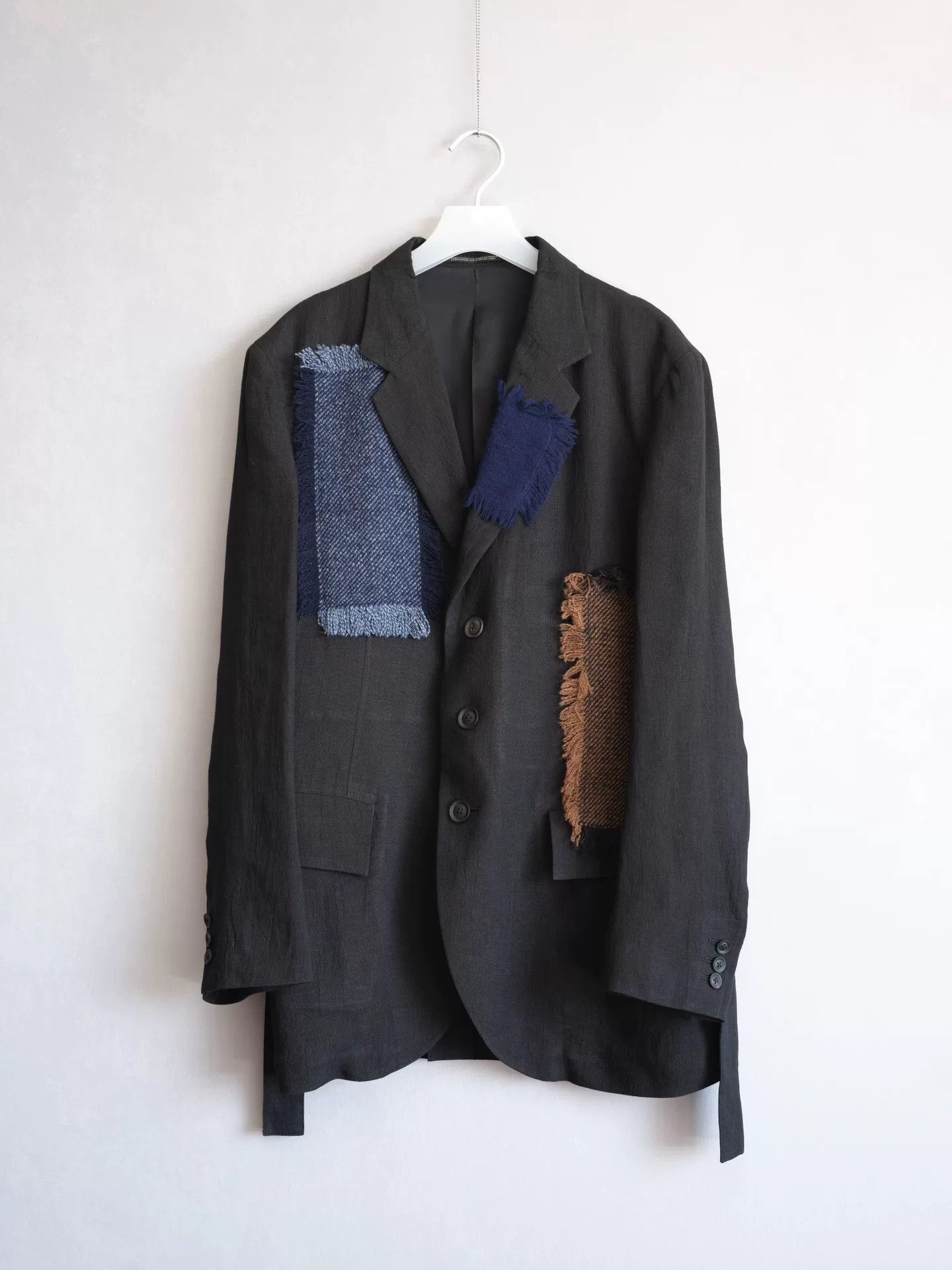 Yohji Yamamoto Yohji Yamamoto Patchwork Pleated Jacket Size US L / EU 52-54 / 3 - 1 Thumbnail