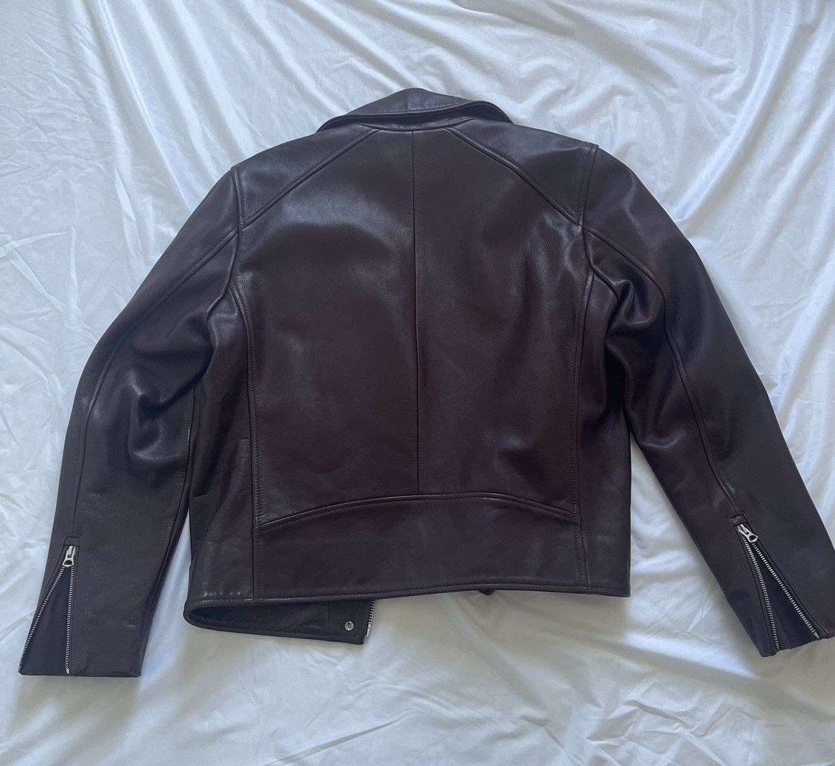 Rag & Bone Rag & Bone Maroon Leather Jacket Size US M / EU 48-50 / 2 - 2 Thumbnail