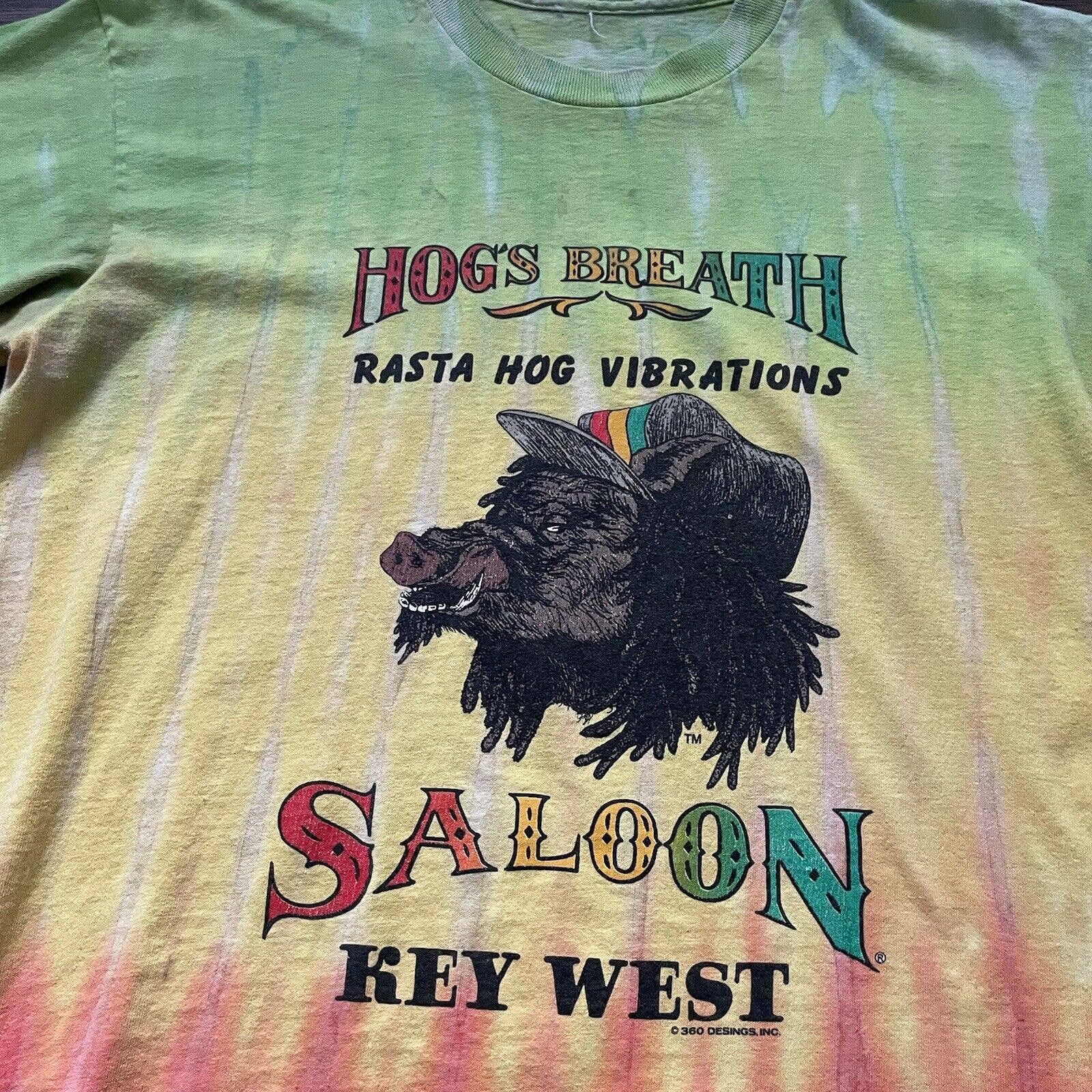Bob Marley × Harley Davidson × Vintage Vintage 1990s Hogs Breath Saloon ...