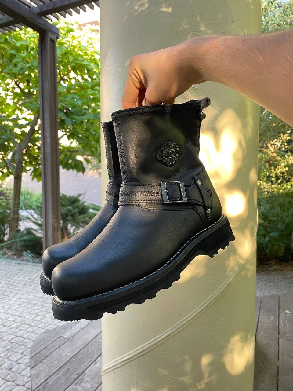 Harley Davidson Harley Davidson Richton Leather Strap Black Boots Size US 7 / EU 40 - 2 Thumbnail