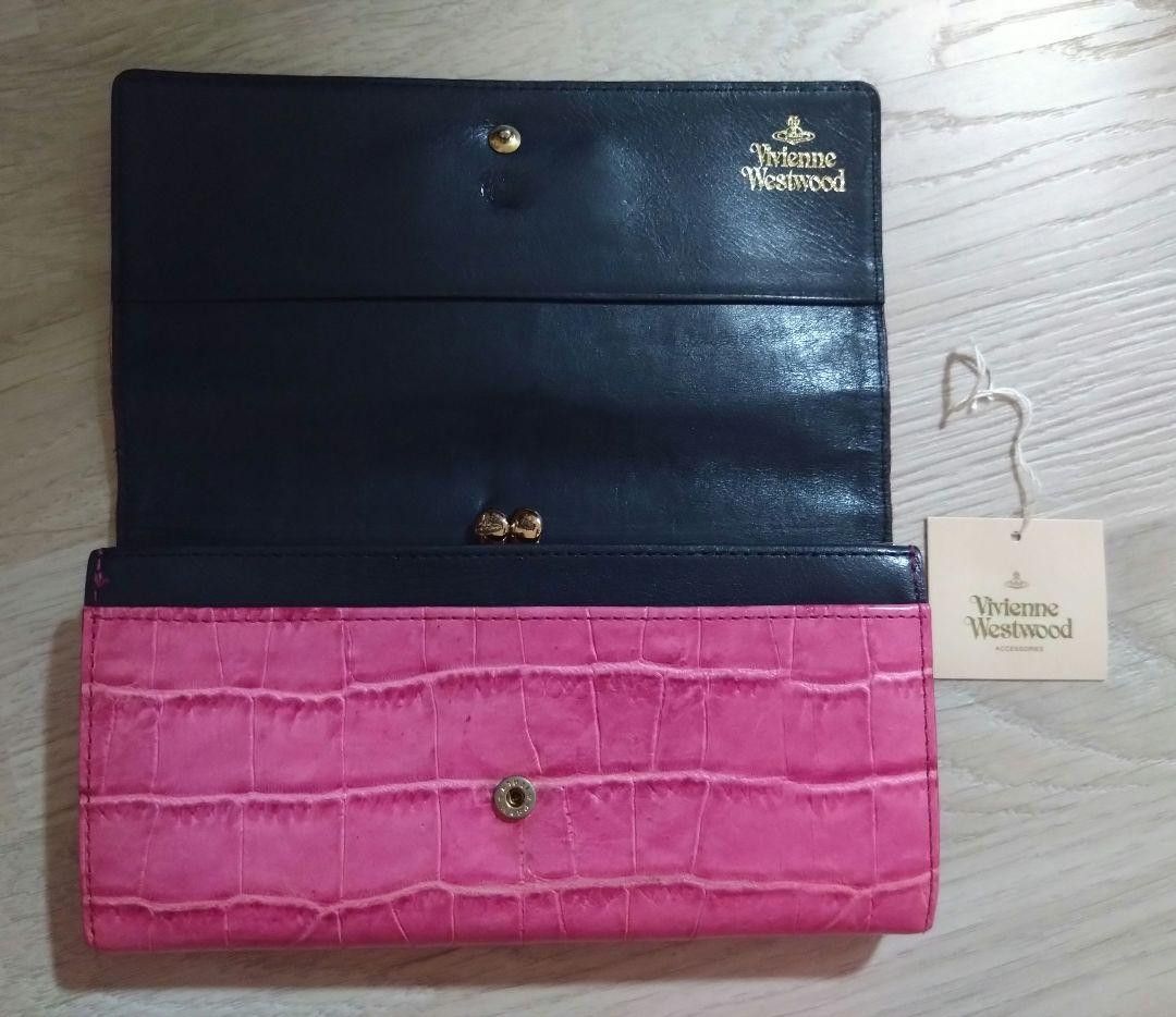 Vivienne Westwood LOVE Heart Crocodile Embossed Wallet Size ONE SIZE - 5 Thumbnail