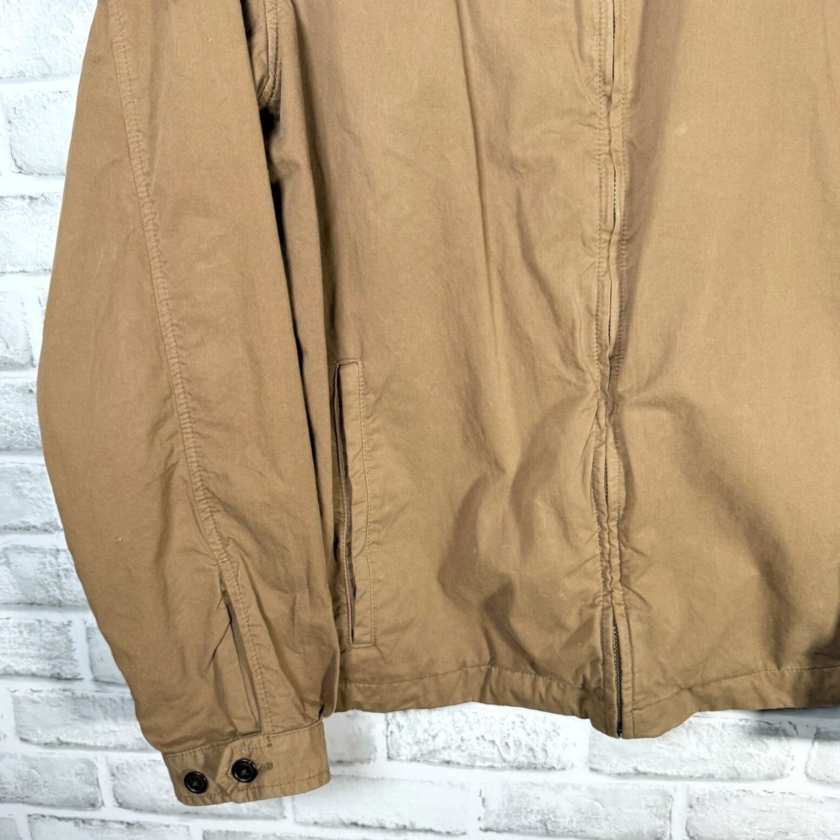 Orvis VINTAGE Orvis Mens Windbreaker Jacket Full-Zip Brown Cotton Size M Size US M / EU 48-50 / 2 - 3 Thumbnail