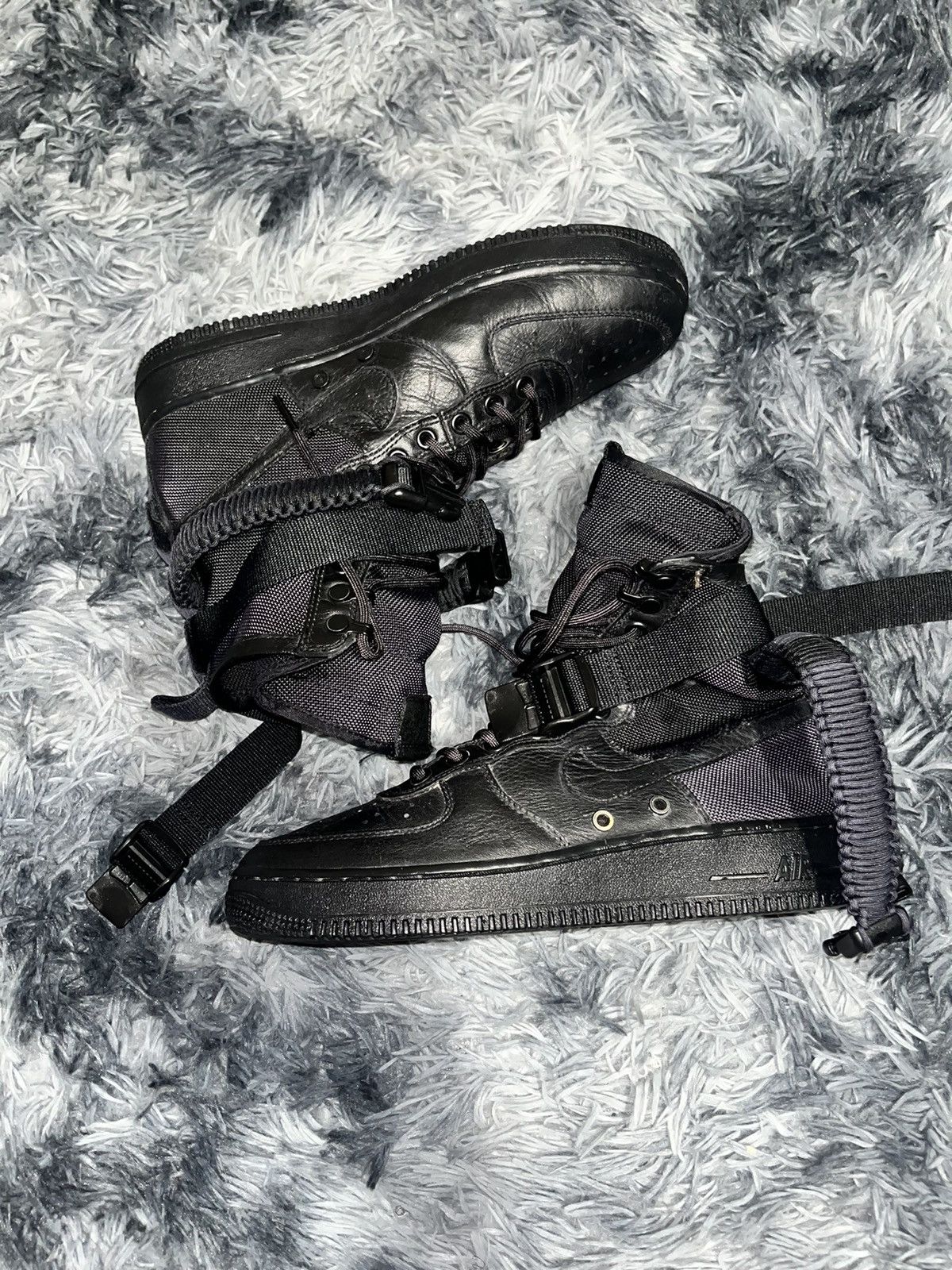 image of Nike Sf Air Force 1 'triple Black Shoes, Men's (Size 8.5)