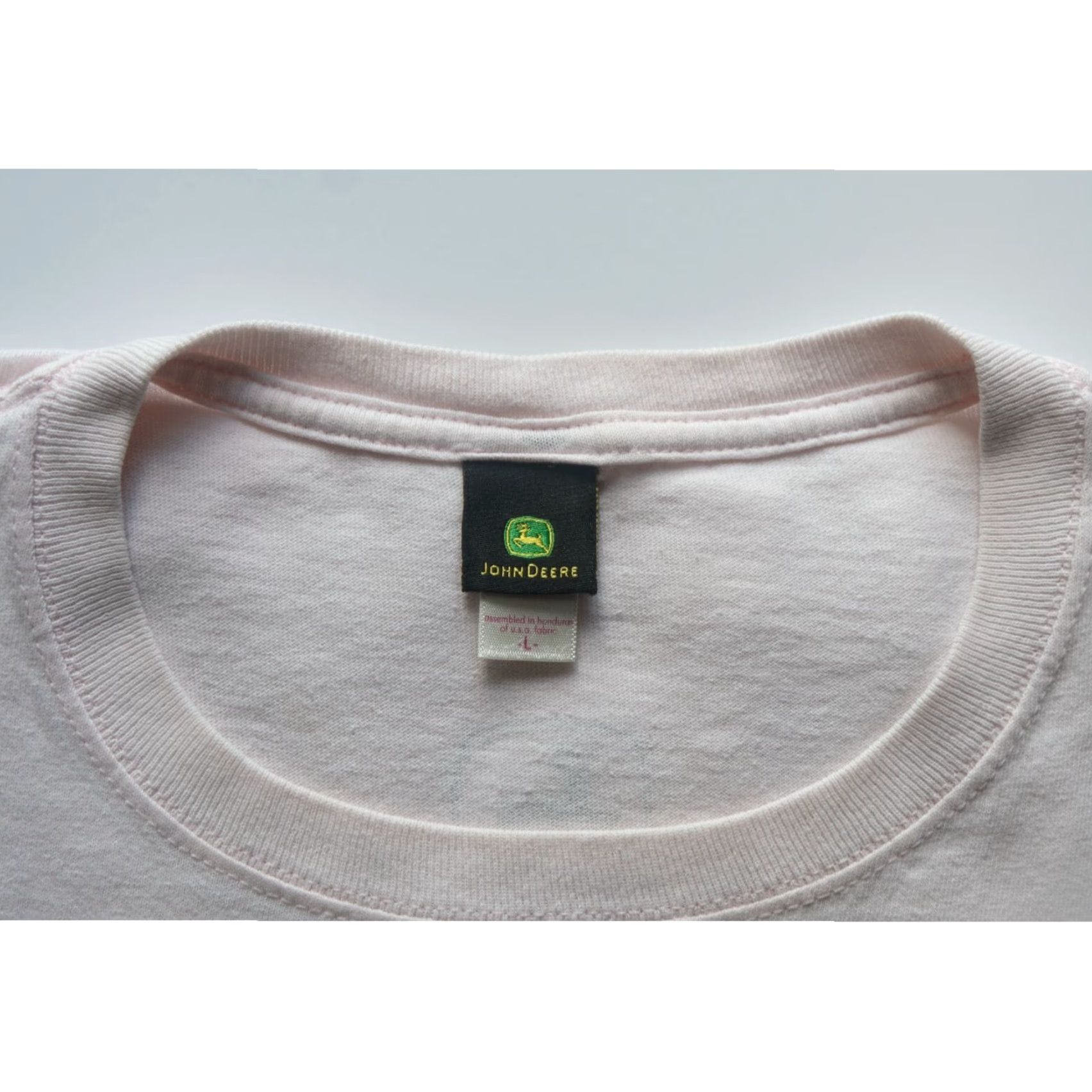 John Deere JOHN DEERE TRACTOR VTG 90s OUTDOOR PINK T SHIRT WOMENs ADULT SZ L Size L / US 10 / IT 46 - 4 Thumbnail