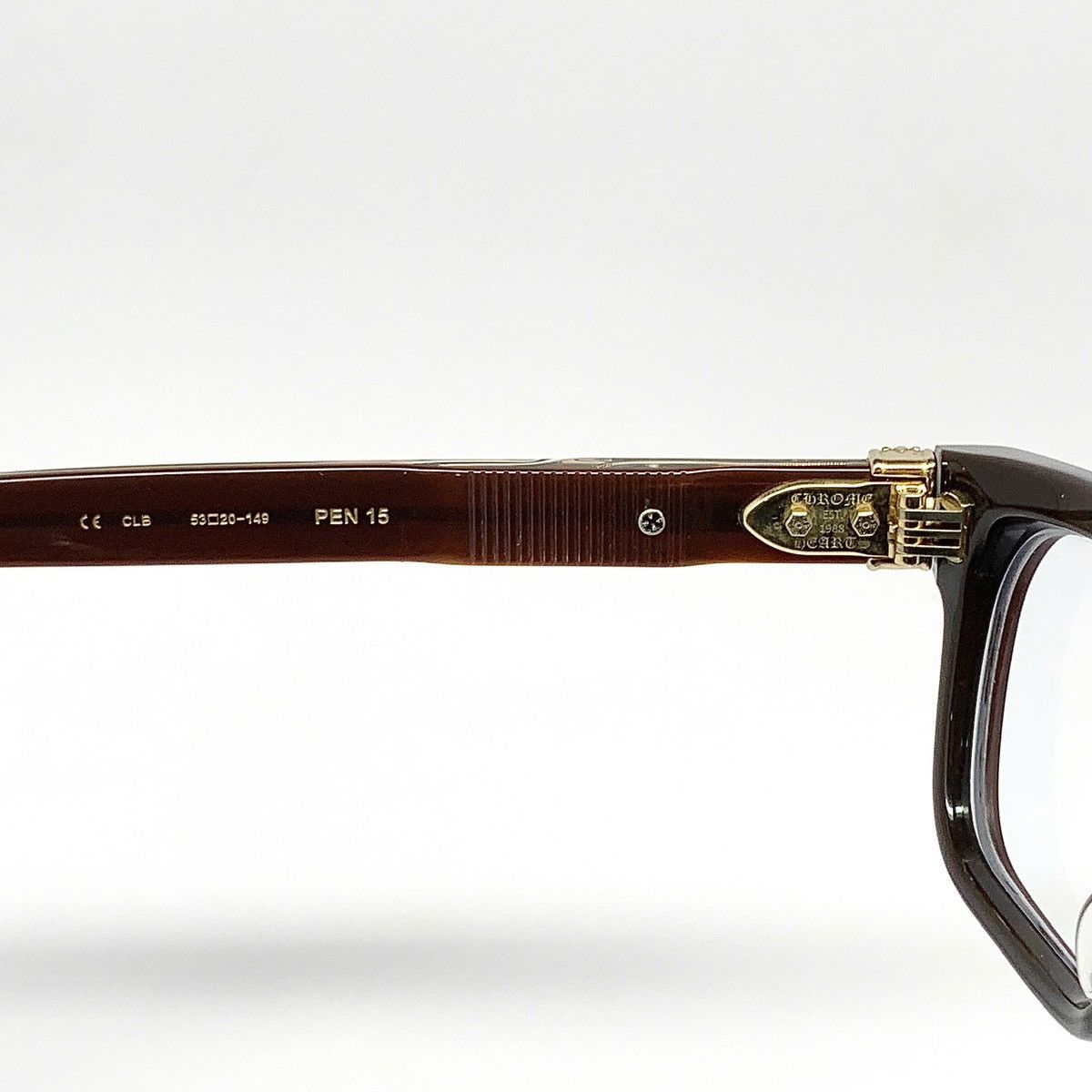 Chrome Hearts Chrome Hearts Glasses Pen15 Brown/Gold Size ONE SIZE - 8 Thumbnail