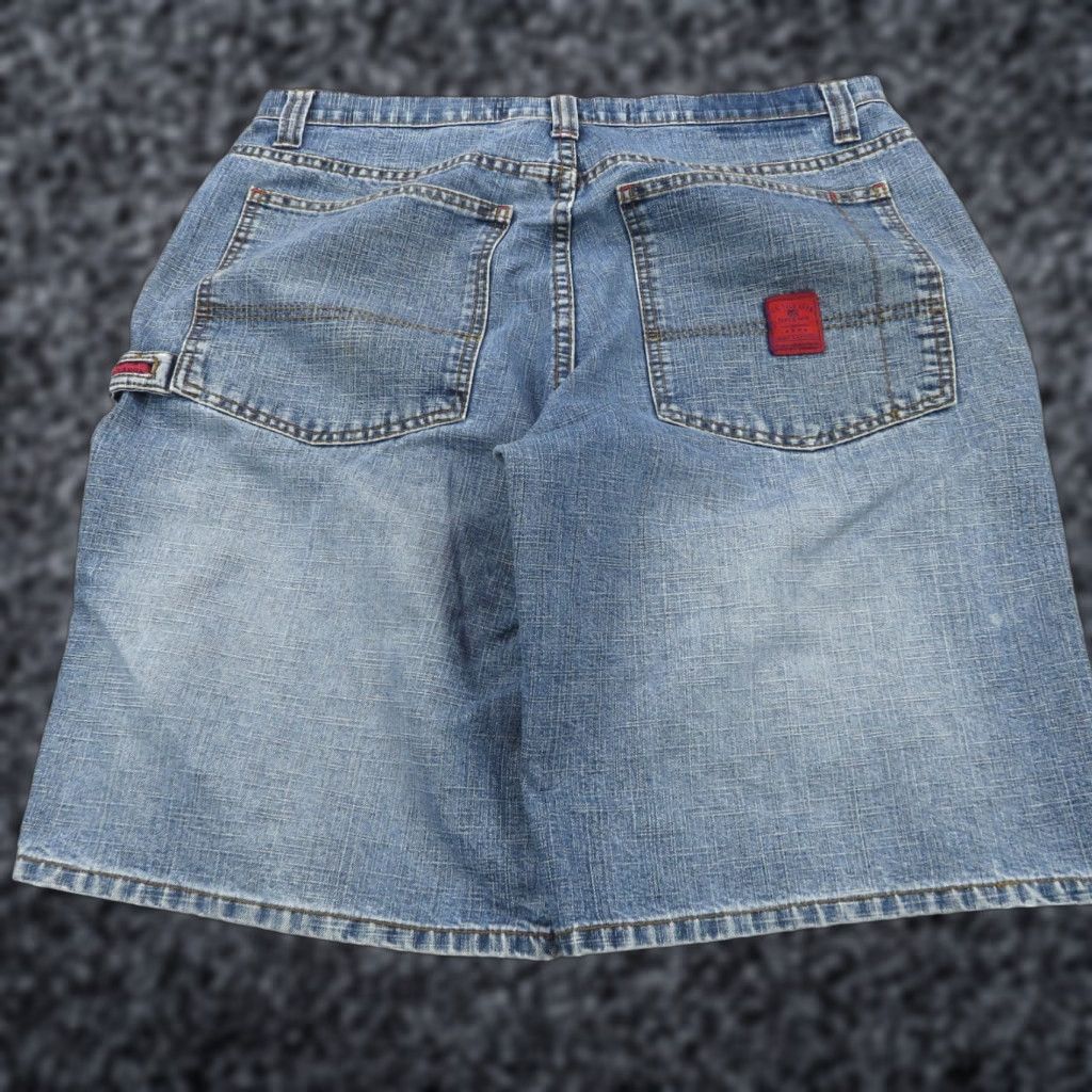 Vintage VTG US Polo Assn. Jean Shorts Men 36 Bermuda 90s Baggy Grunge Flag Denim Blue Casual Casual Size US M / EU 48-50 / 2 - 1 Thumbnail