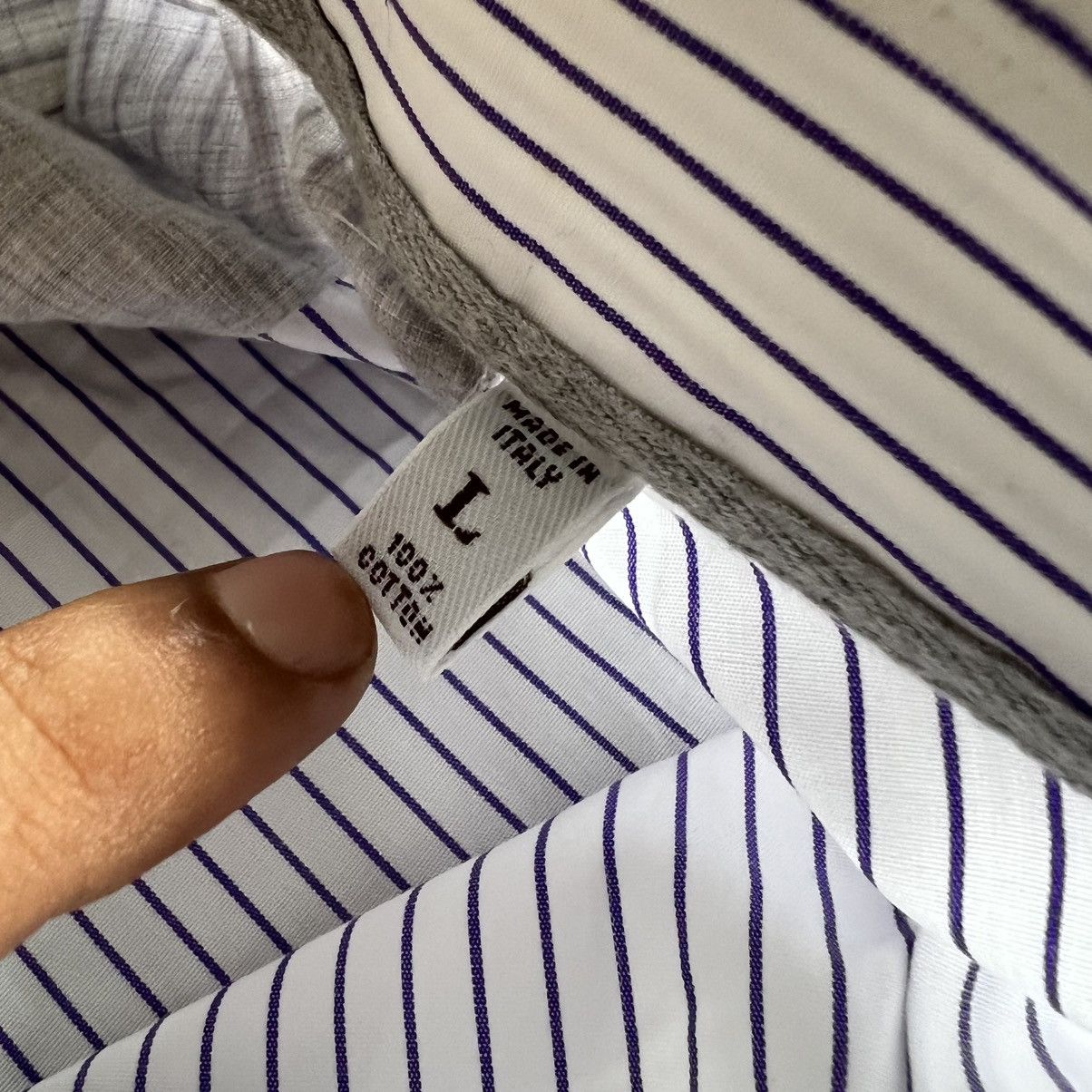 Brunello Cucinelli Brunello Cucinelli Stripe Long Sleeve Button up Shirt Size US L / EU 52-54 / 3 - 5 Thumbnail