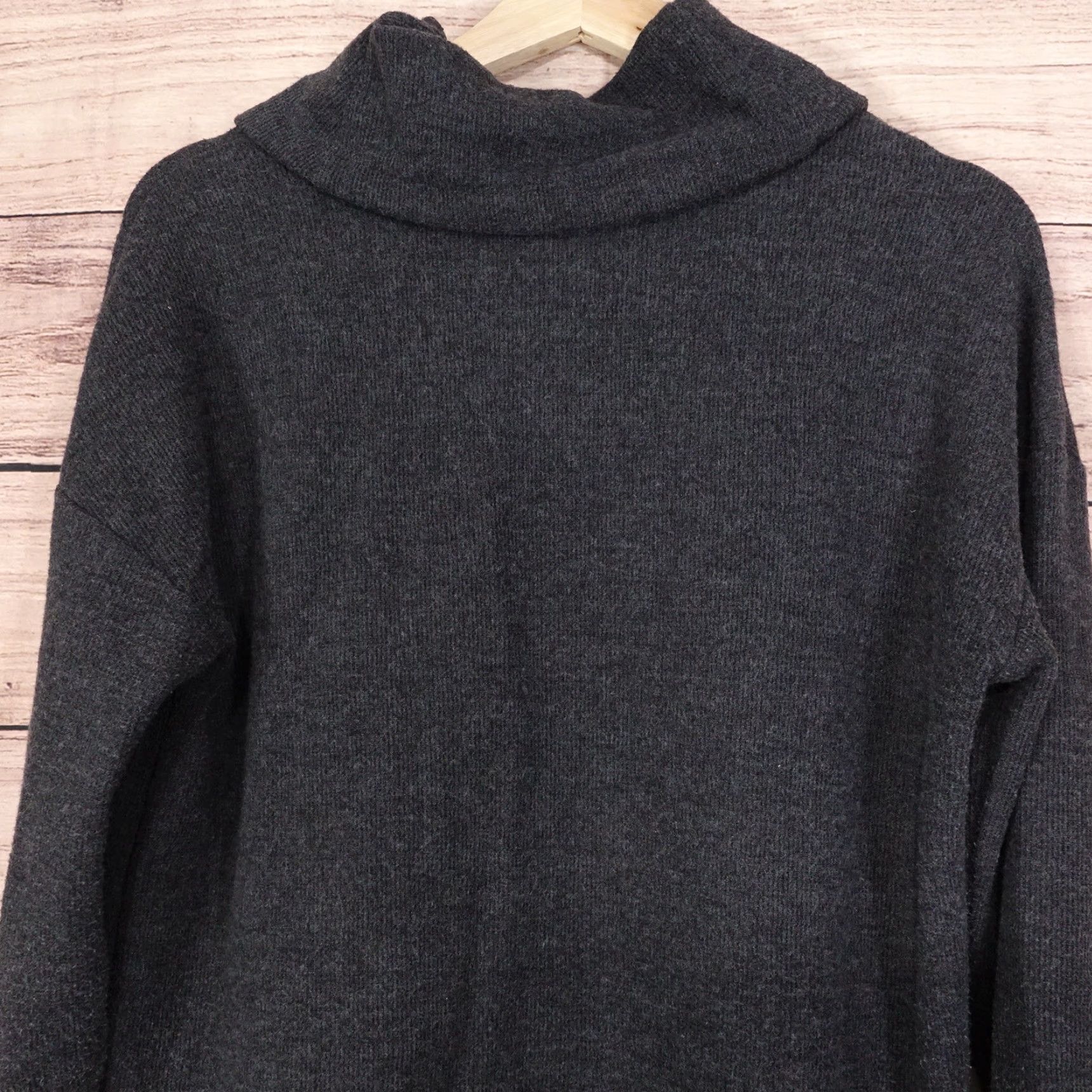 Banana Republic BANANA REPUBLIC ECO PULLOVER SWEATER WOMENS SIZE S CHARCOAL GREY COTTON CASUAL Size S / US 4 / IT 40 - 5 Thumbnail