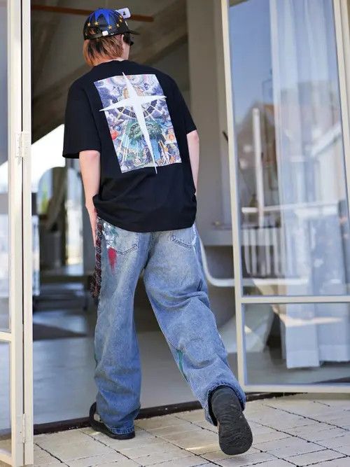 Vintage VIBE fade paint distressed jeans Size US 30 / EU 46 - 8 Thumbnail