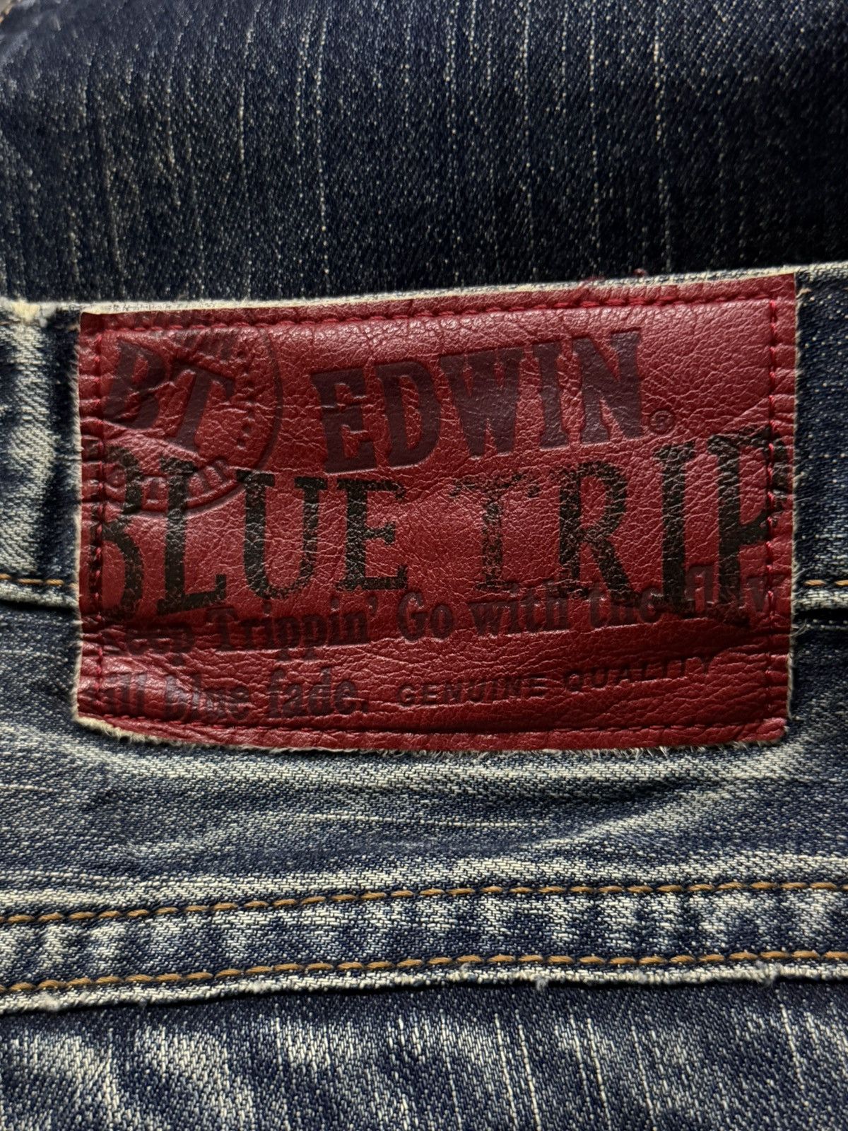 Edwin Vintage Edwin Blue Trip Japan Denim Jeans | Vintage Fade W35 Size US 35 - 12 Thumbnail