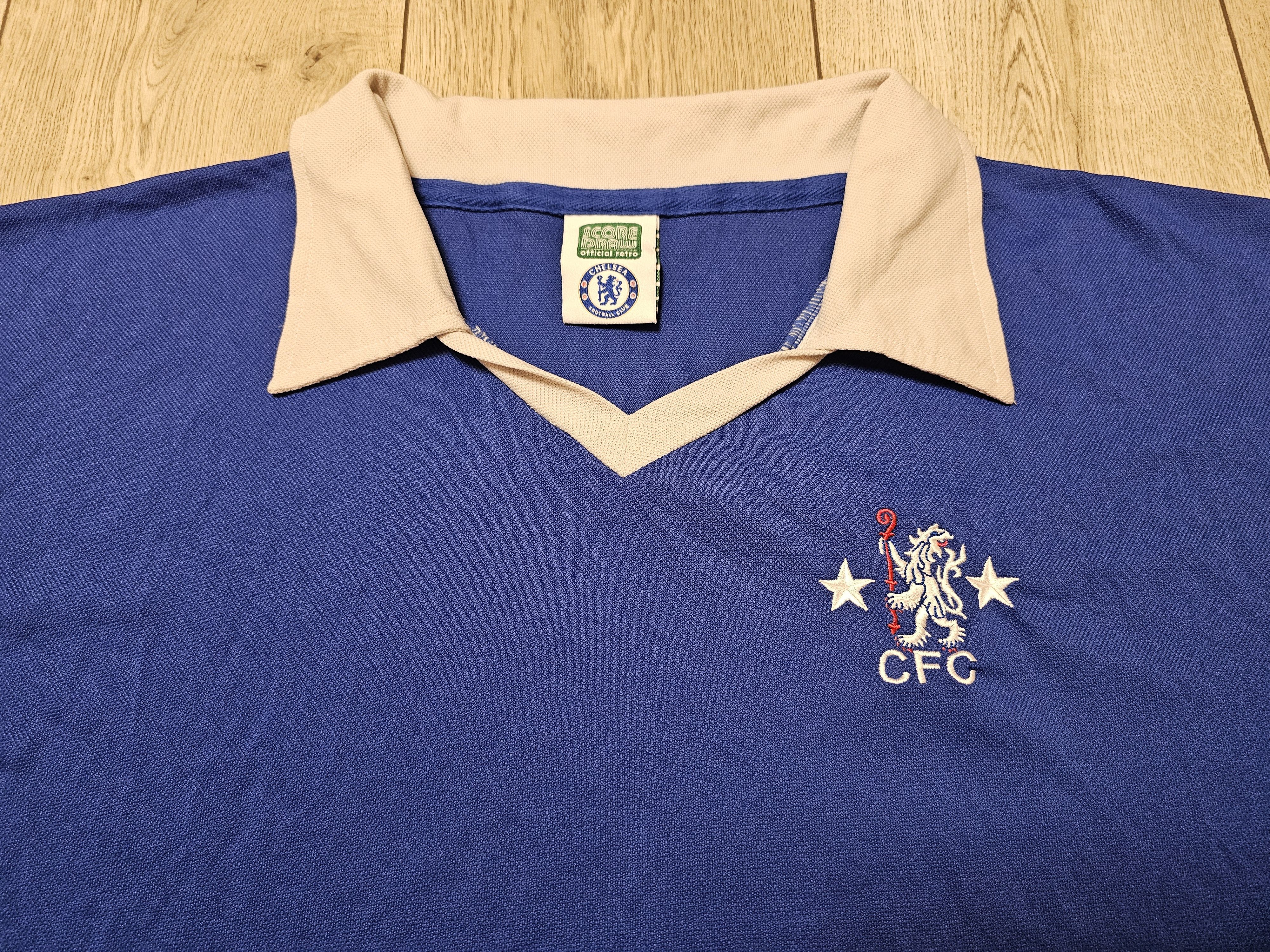 All Sport × Chelsea Soccer CHELSEA 1975 1981 HOME FOOTBALL SHIRT SOCCER JERSEY Size US XL / EU 56 / 4 - 3 Thumbnail