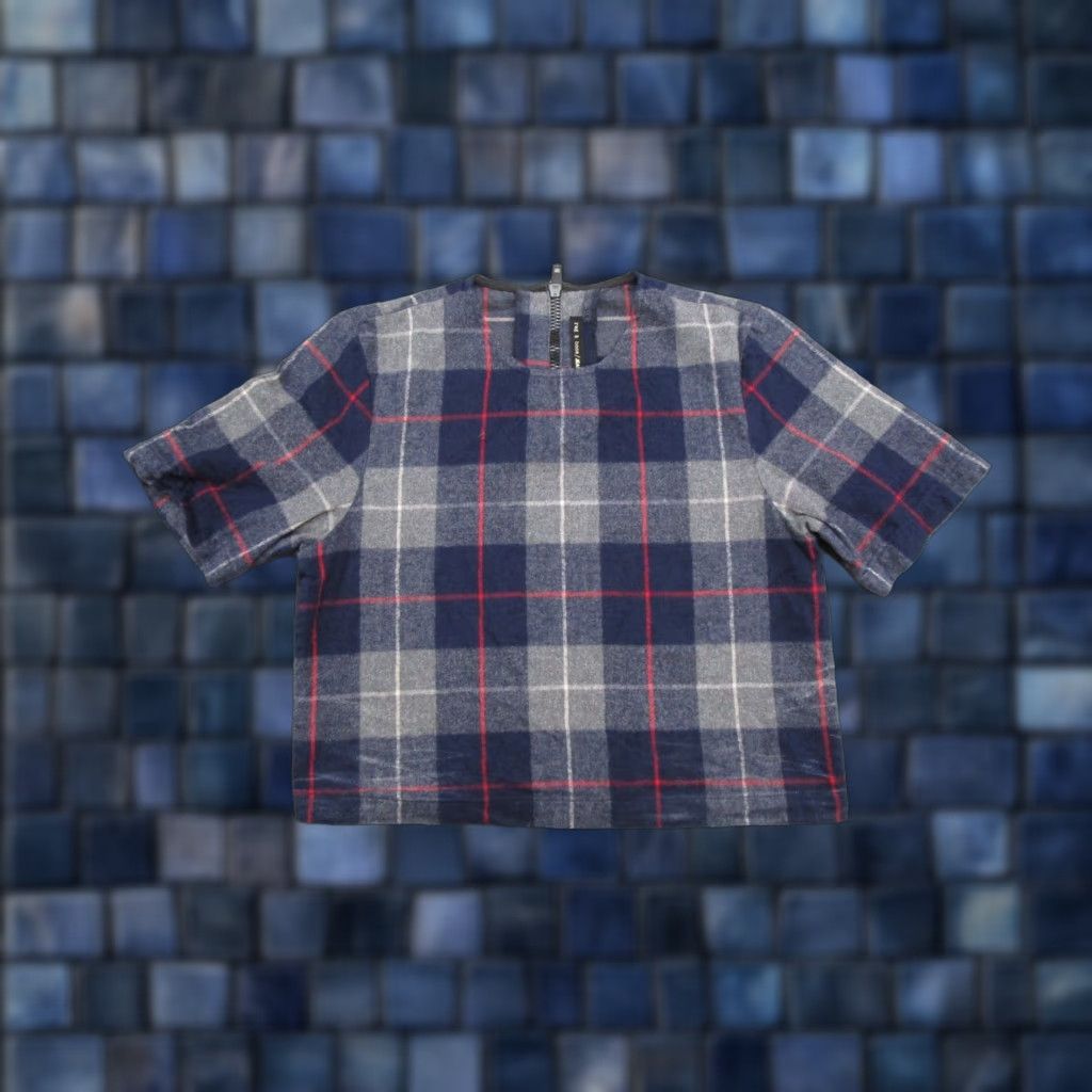 Rag & Bone rag & bone Blouse Shirt Women's Cotton Plaid Short Sleeve Crewneck Top L Preppy Multicolor Size L / US 10 / IT 46 - 1 Thumbnail