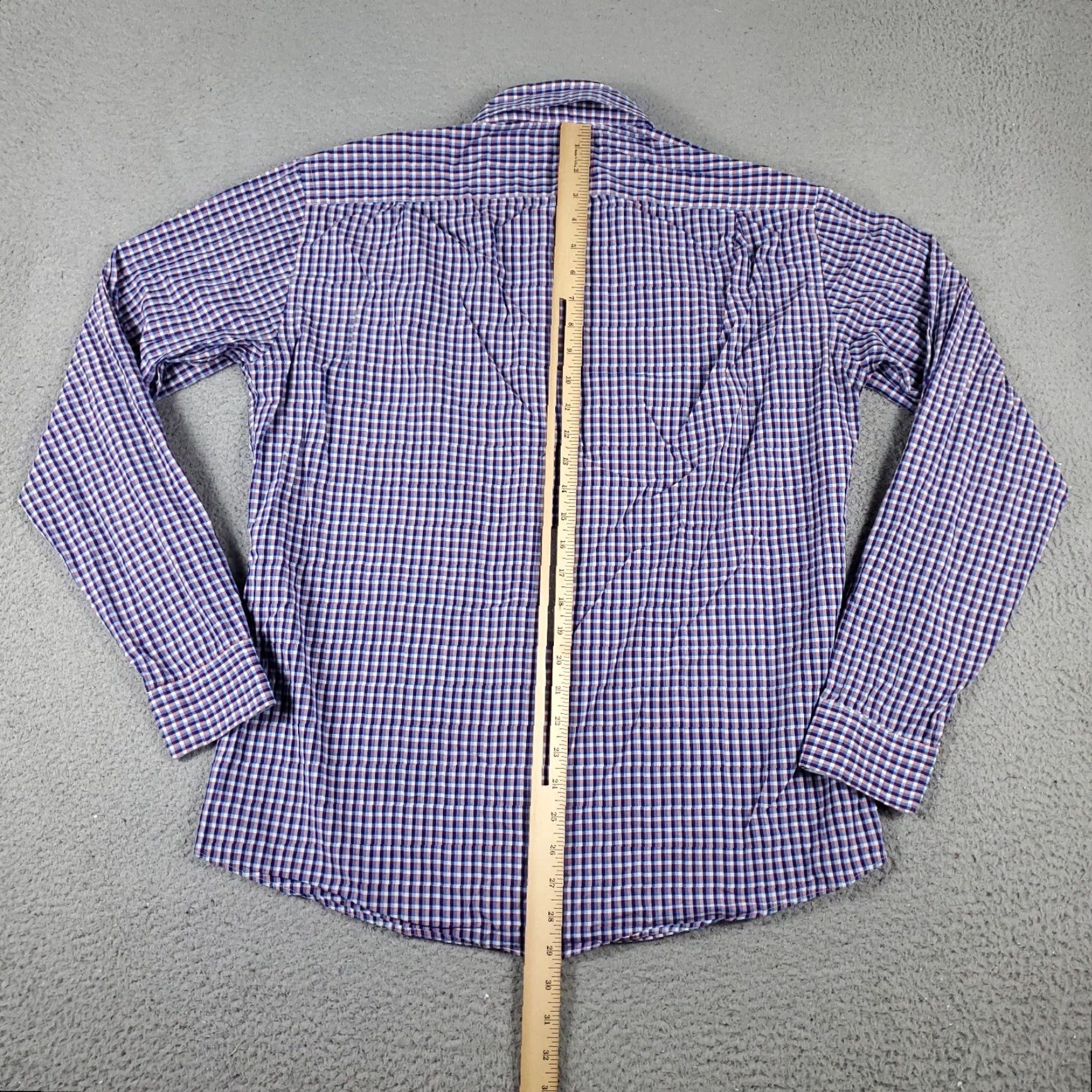 Ben Sherman Ben Sherman Shirt Mens Large Blue Purple Check Button Up Long Sleeve Size US L / EU 52-54 / 3 - 4 Thumbnail