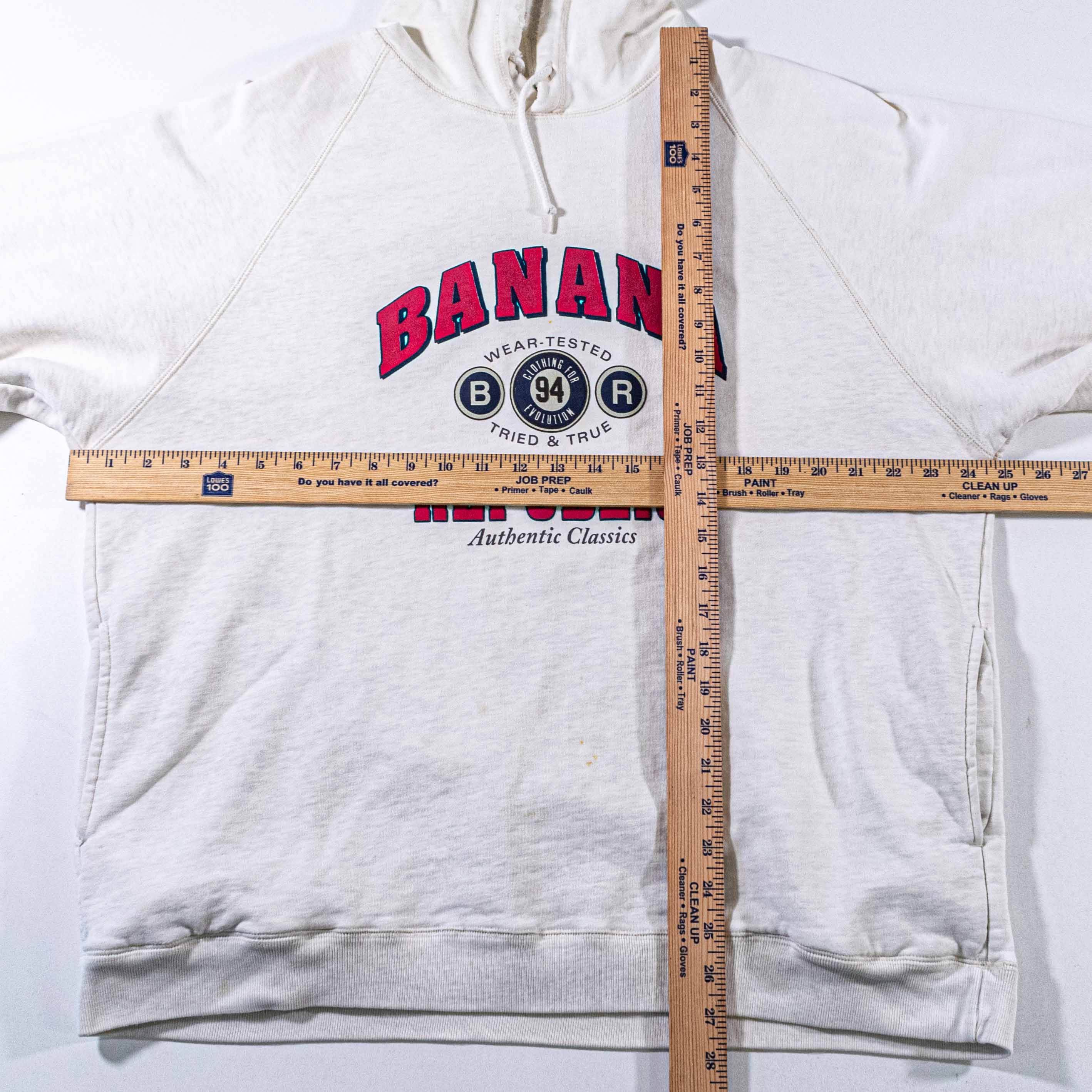 Banana Republic Vintage Banana Republic Authentic Classics Hoodie Sweatshirt Size US L / EU 52-54 / 3 - 3 Thumbnail