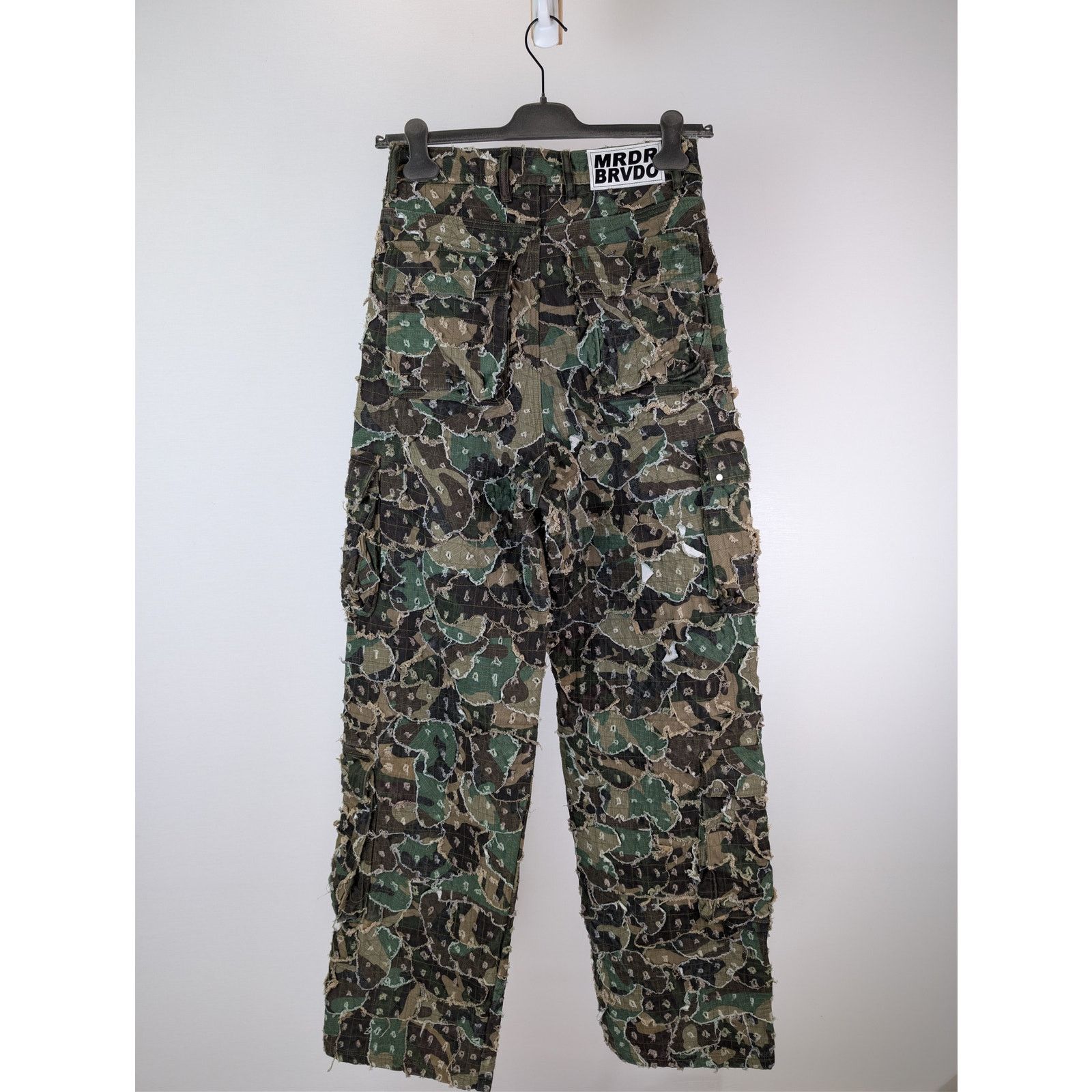 Who Decides War o1rshd1 Micro Distressed Cargo Pants in Olive Size US 30 / EU 46 - 16 Thumbnail